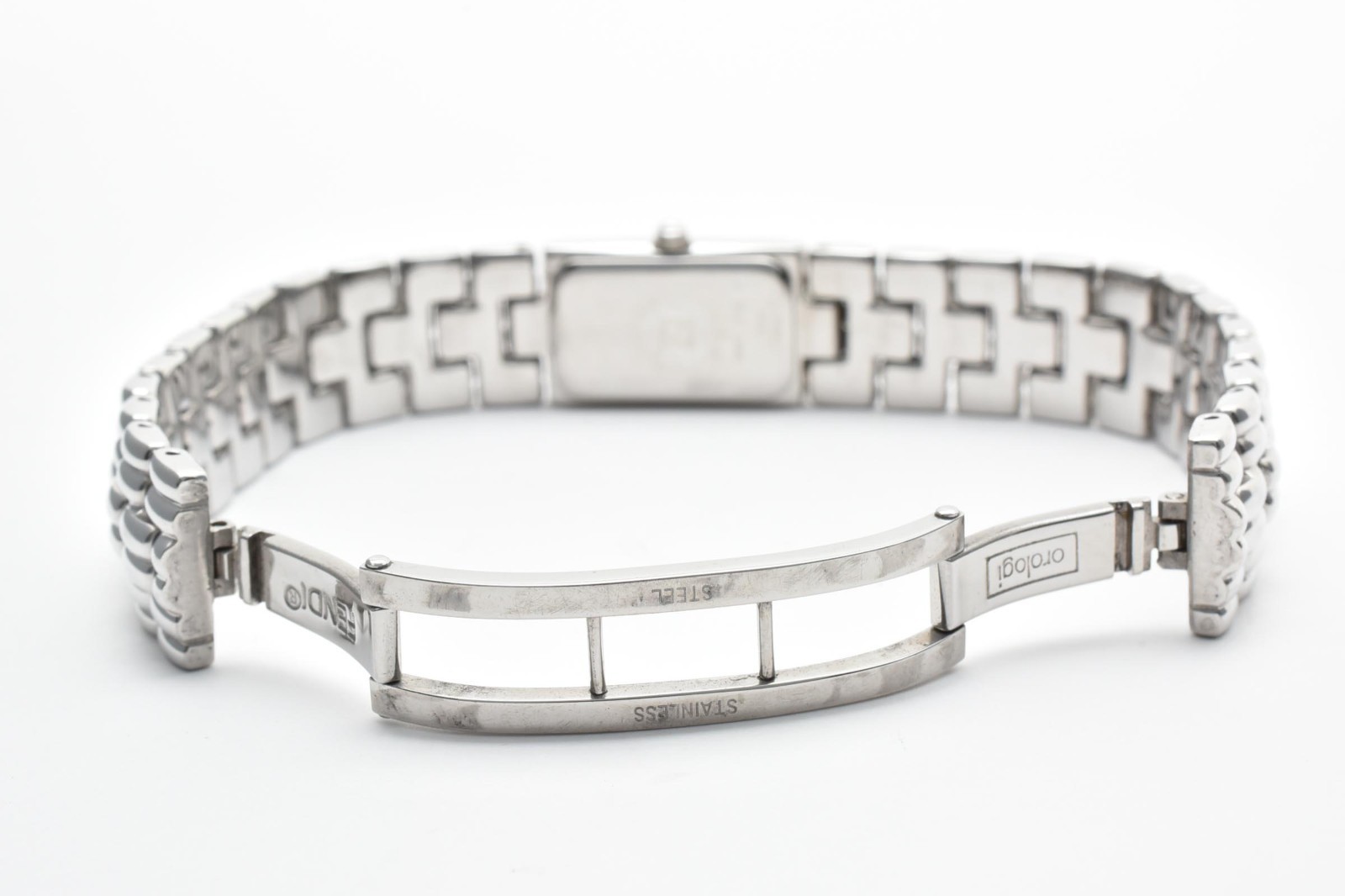 [NEAR MINT] FENDI Orologi 660L Navy Dial silver Ladies Quartz Watch From JAPAN