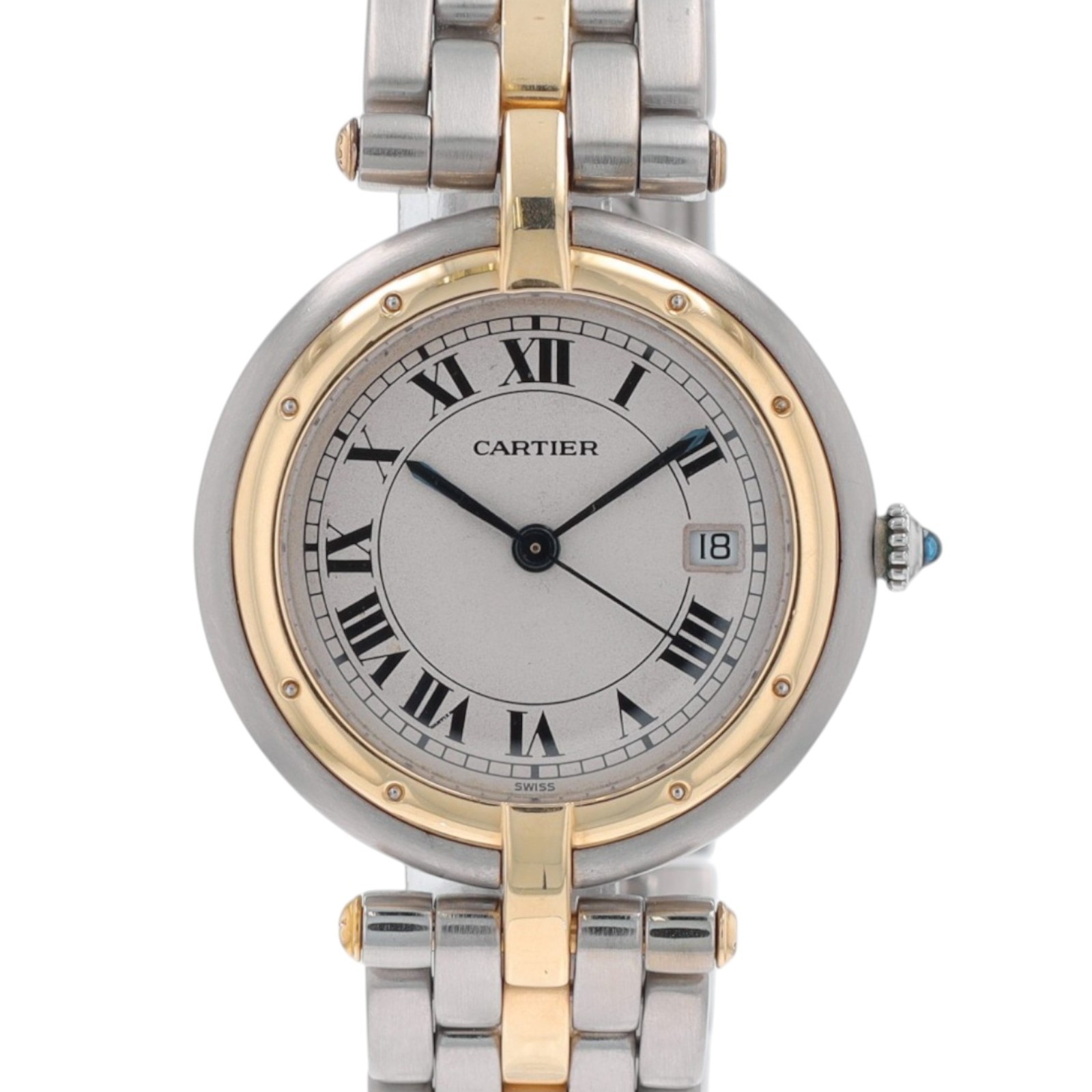 Cartier Panthère Vendom Two Tone 8394 18K Yellow Gold & Steel Ladies Watch