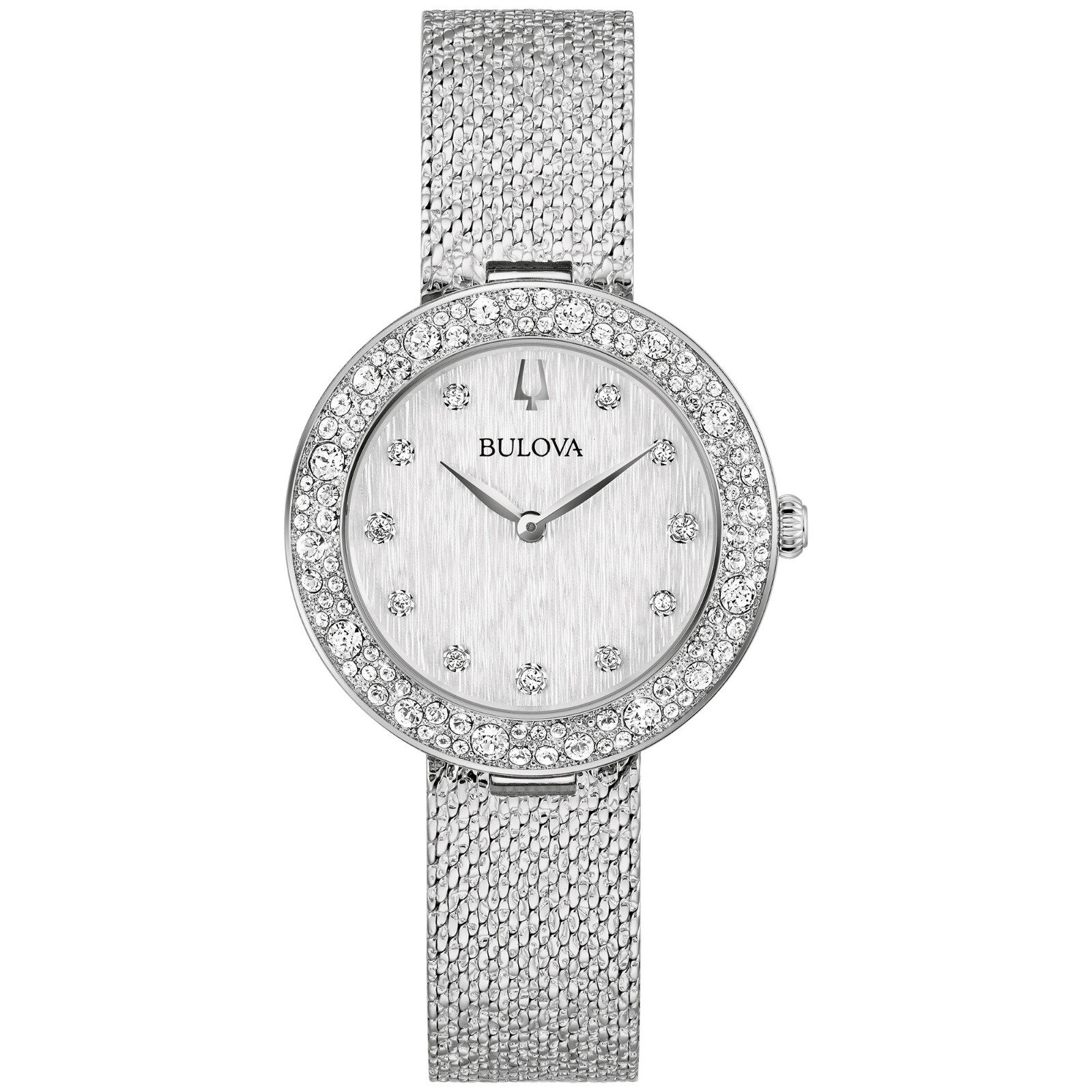 Bulova Women’s Phantom Crystal Quartz Silver Stainless Steel Watch 32 MM 96L329