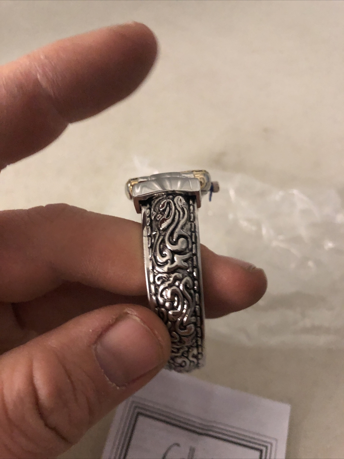 Collezio Marcasite’s Silver Tone Quartz Women’s Watch