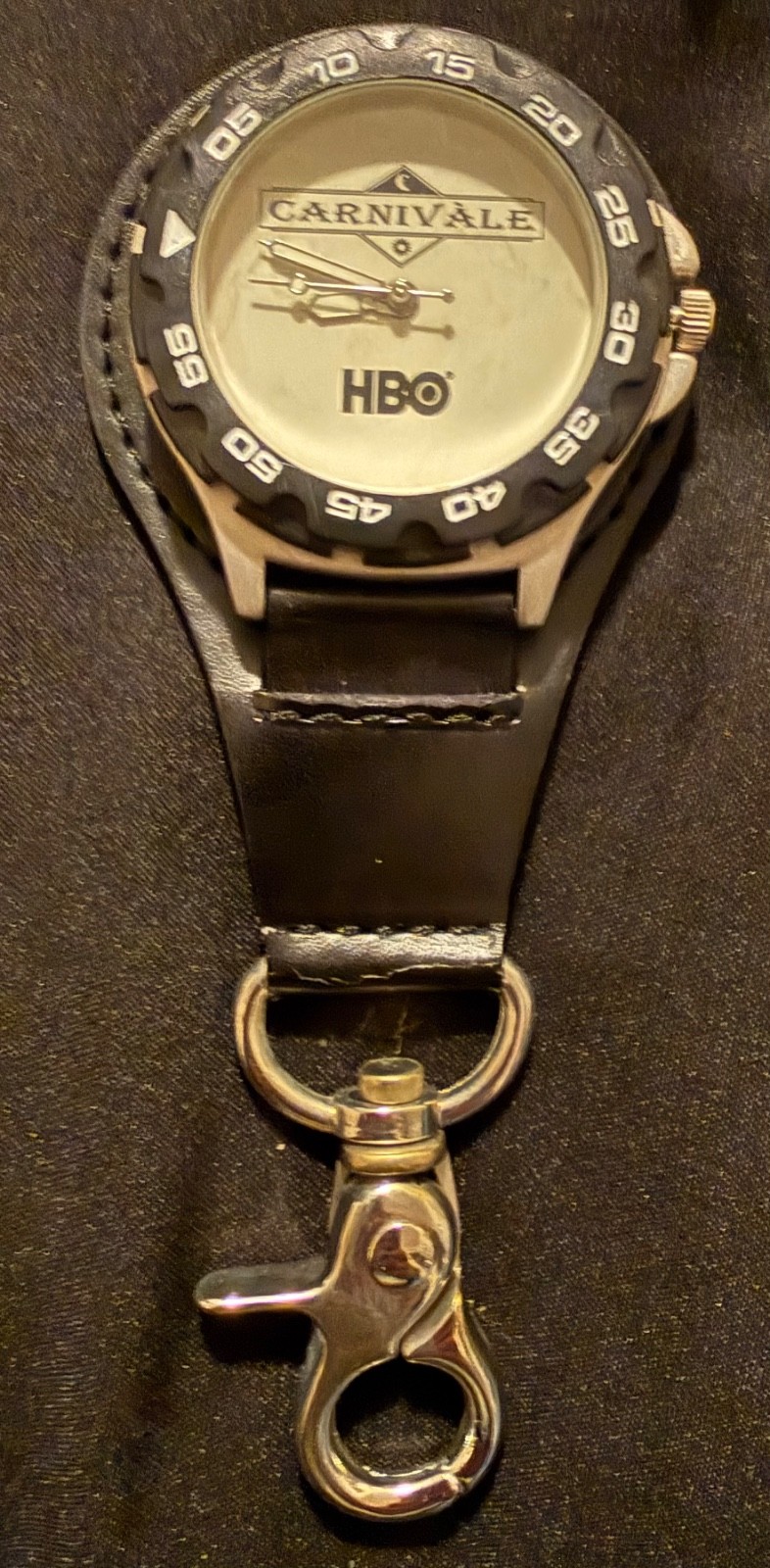 Vintage HBO Carnival belt purse watch clip, SWEDA