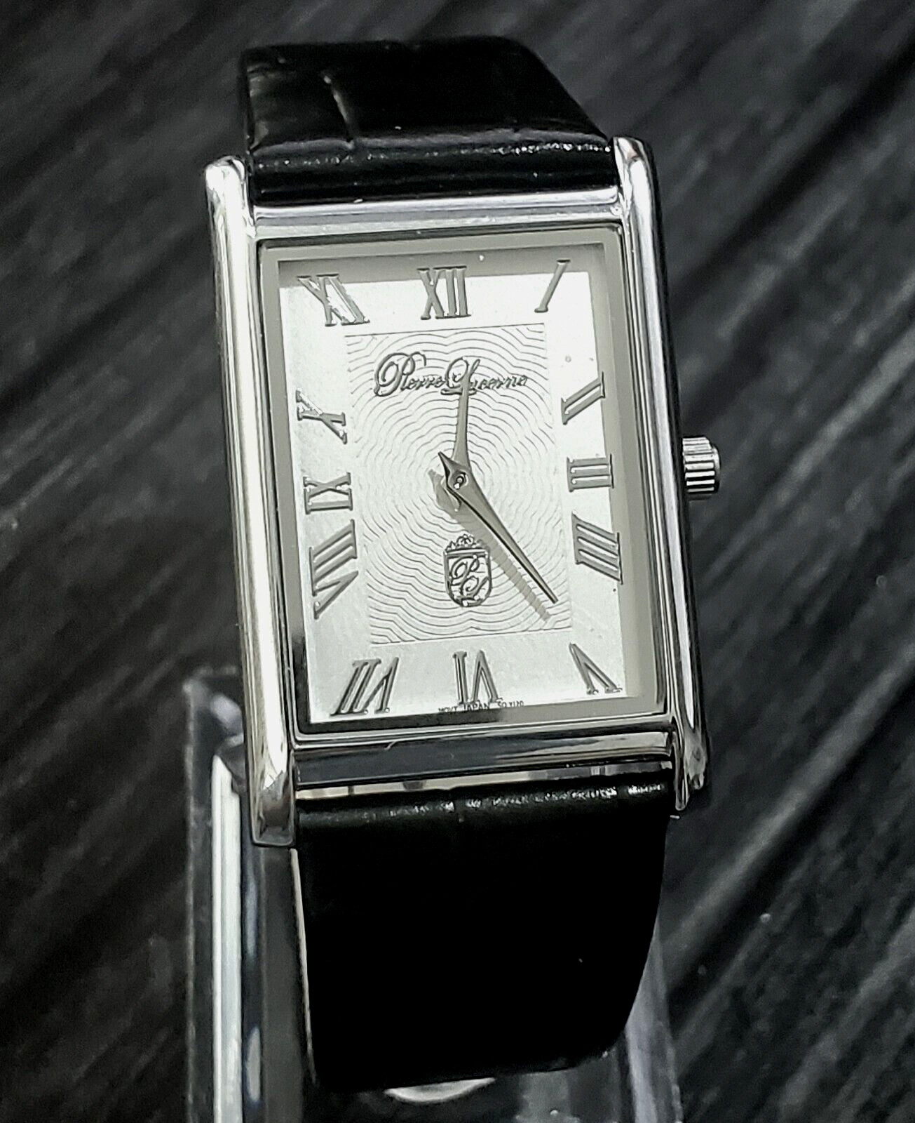 Pierre Lucerne Epson-Seiko Y120 Slim Mens Tank Dress Watch