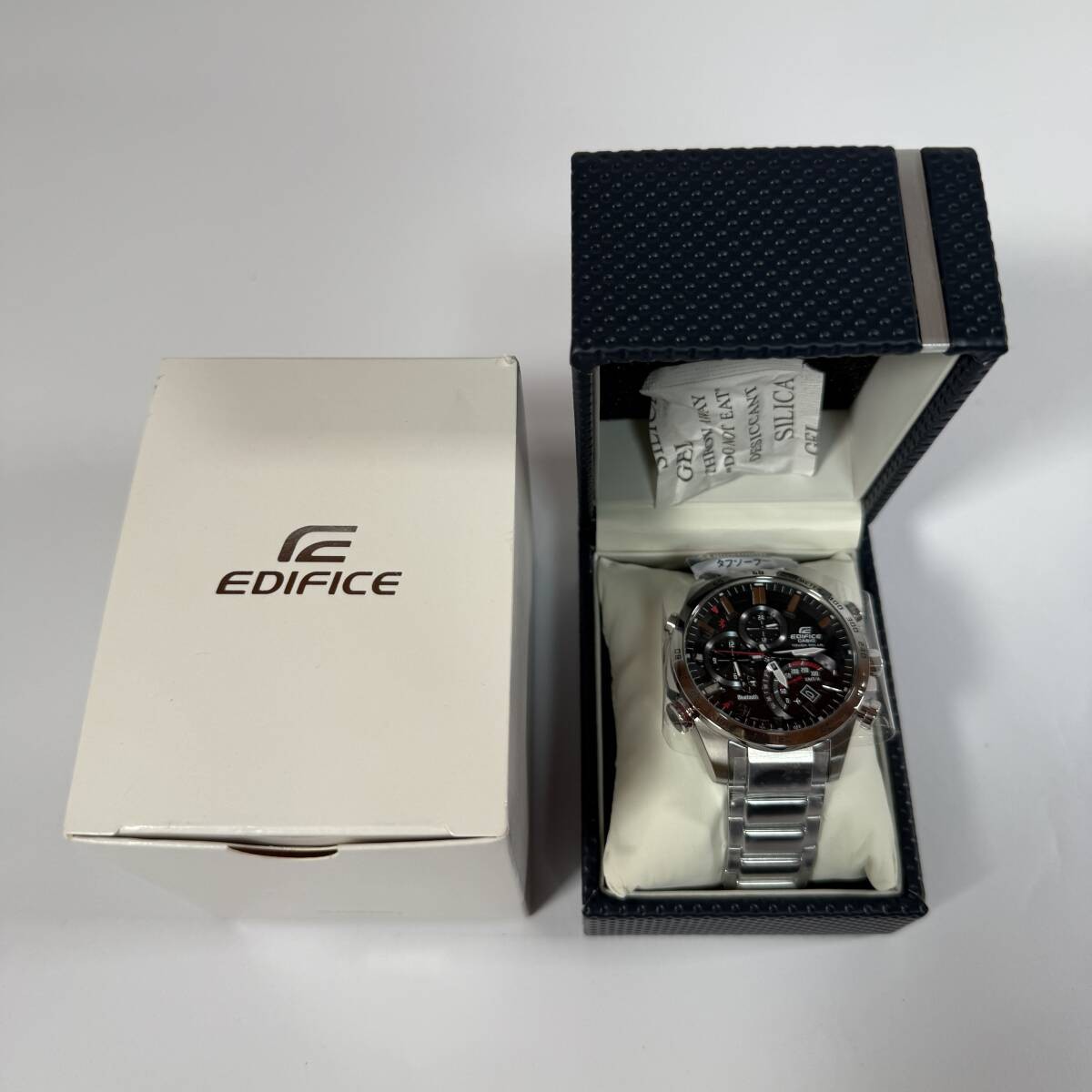 Brand new unused CASIO Edifice EQB 501XD 1AJF radio solar black dial men s watch
