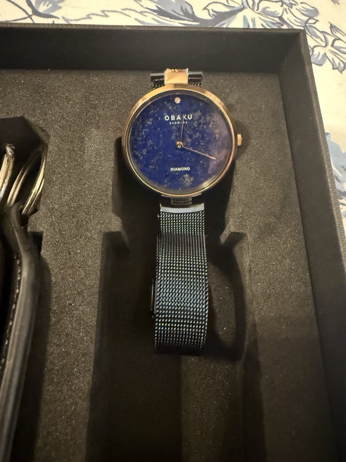 Obaku Mens and Womens gift set w/Key Chains in Box