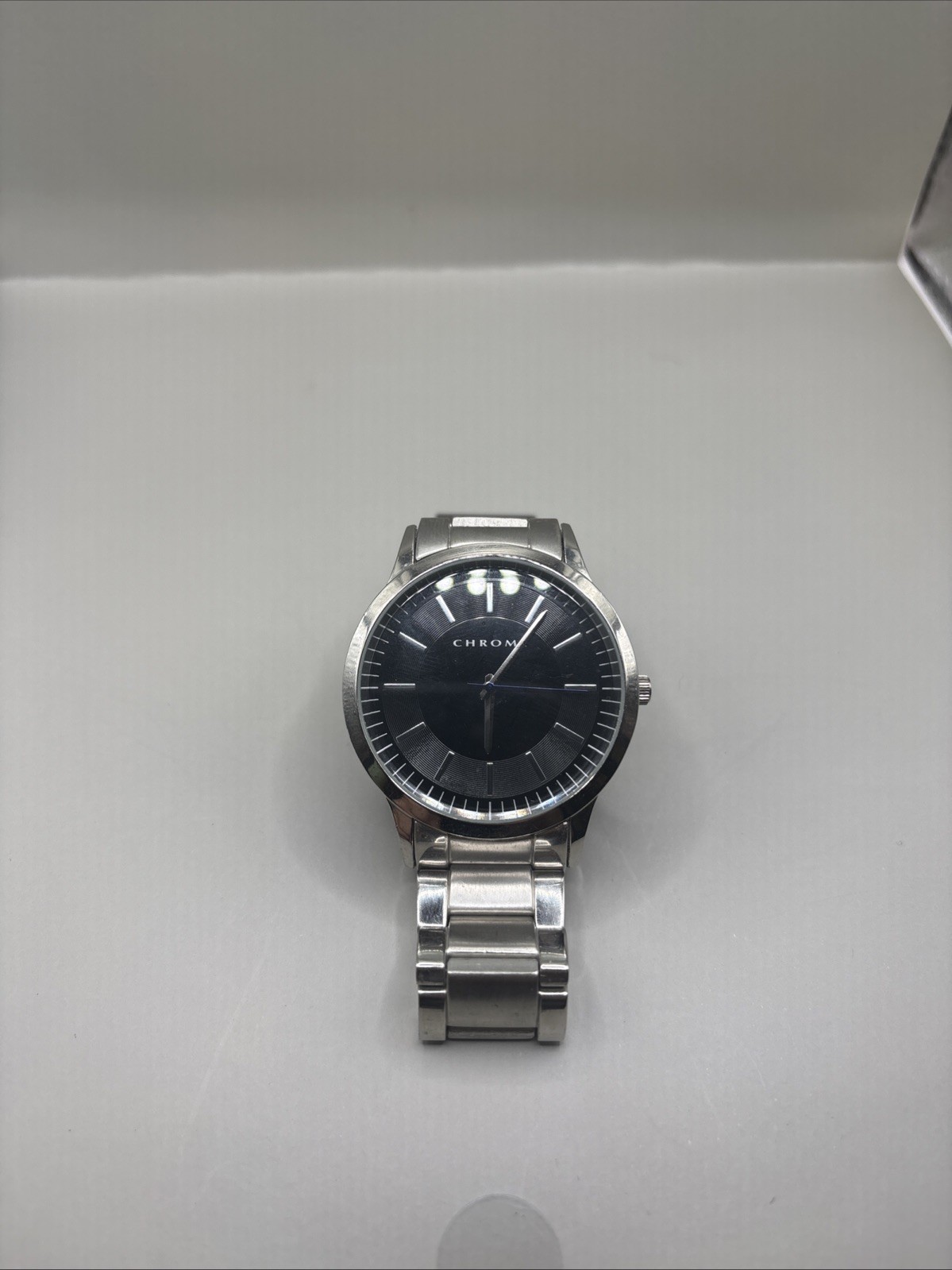 Chrome Men’s Stainless Steel Watch