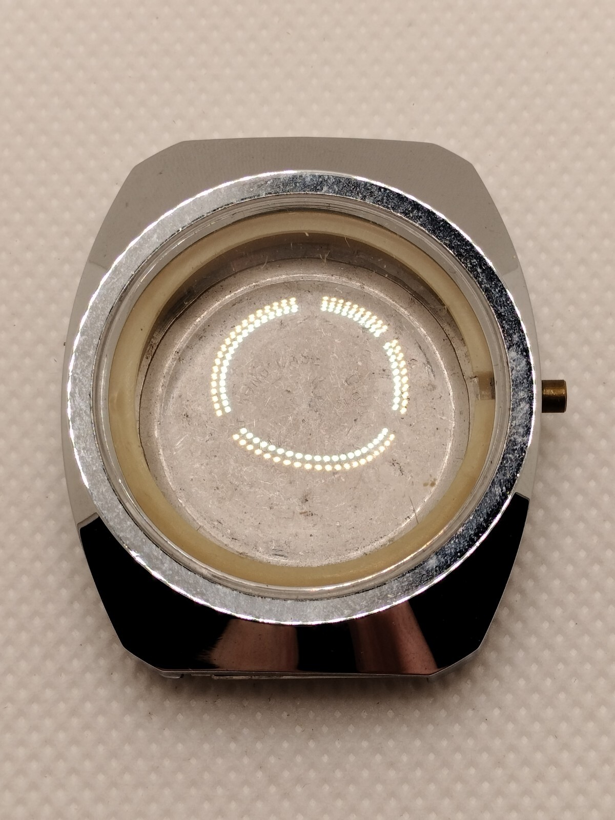 Gruen Precision Watch Case w Crown #505-CA-1719 35.91mm Outside Diameter NOS
