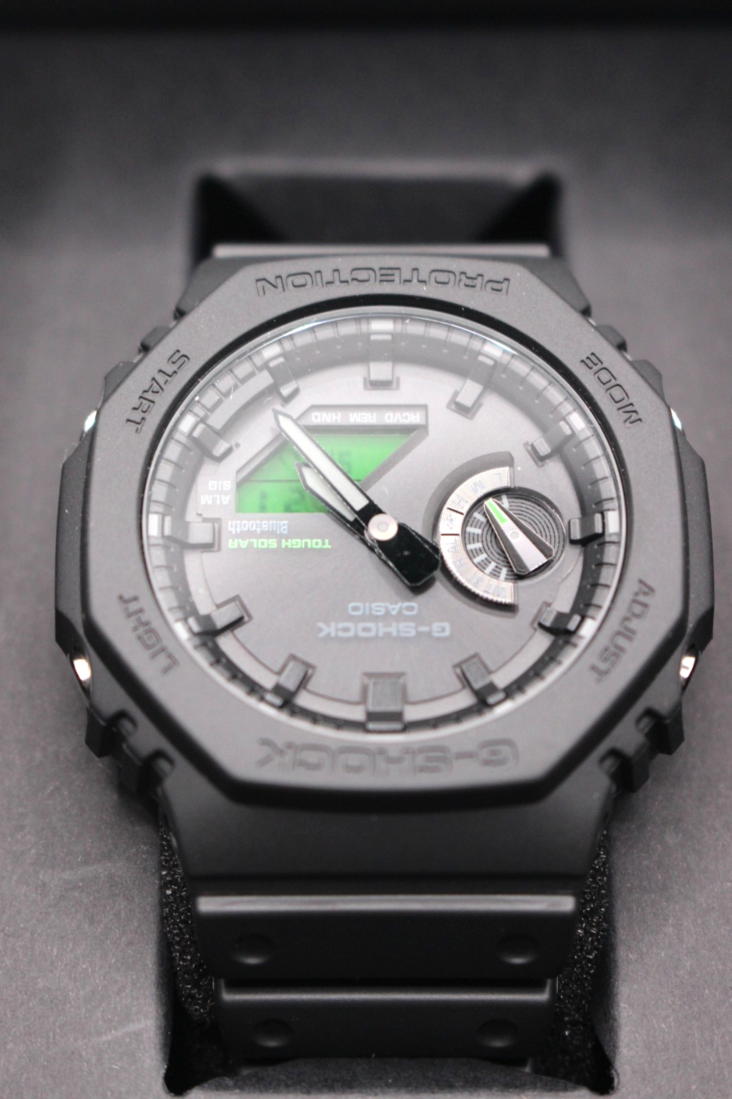 CASIO G-SHOCK GA-B2100BEG-1AJF BLACK AND ELECTRO GREEN Series Resin Men Watch