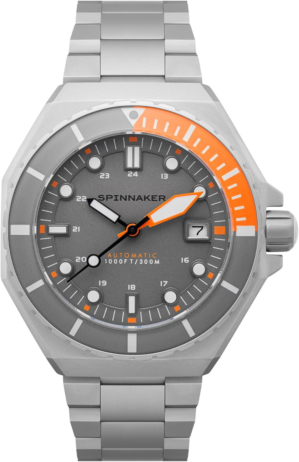 Dumas Men’s 300M Automatic Dive Watch – Stainless Steel, 44mm Waterproof