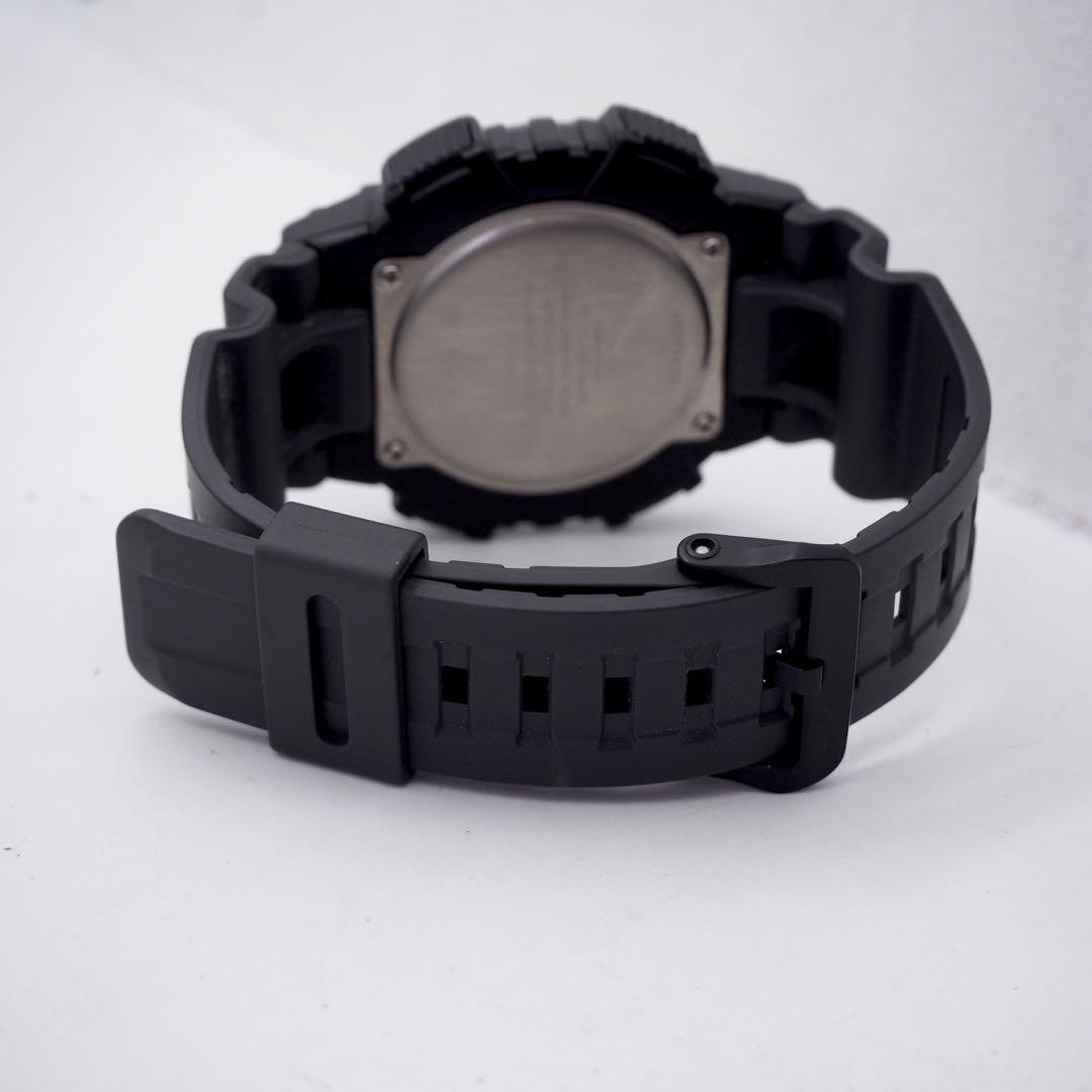 30-year-old working CASIO men’s analog-digital solar watch, black and orange