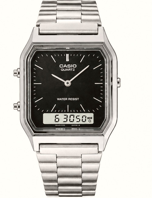 Men S Classic Watch Quartz Mineral Crystal AQ-230A-1D