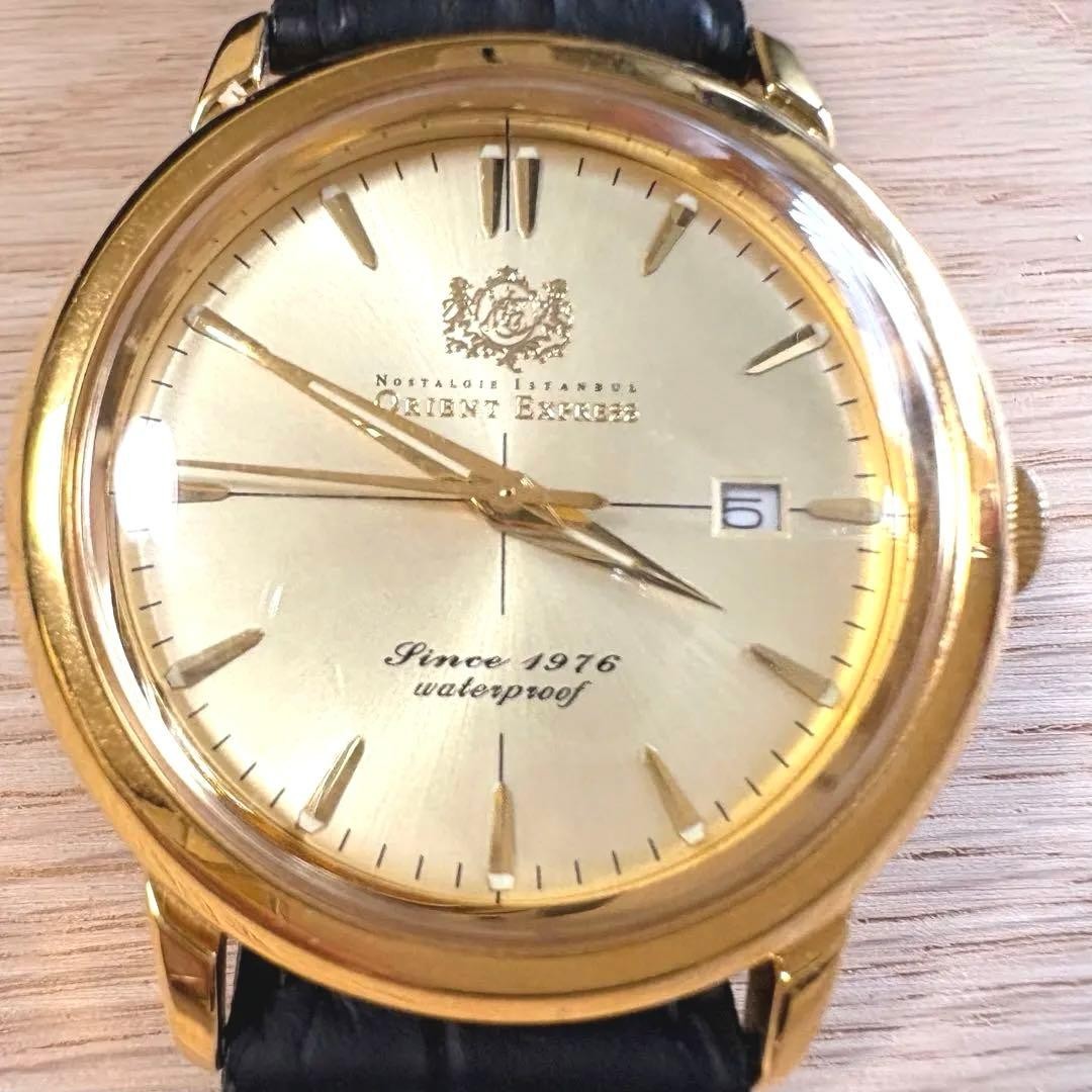 Orient Express OB-8027 Vintage Quartz Watch Gold Licensed Model