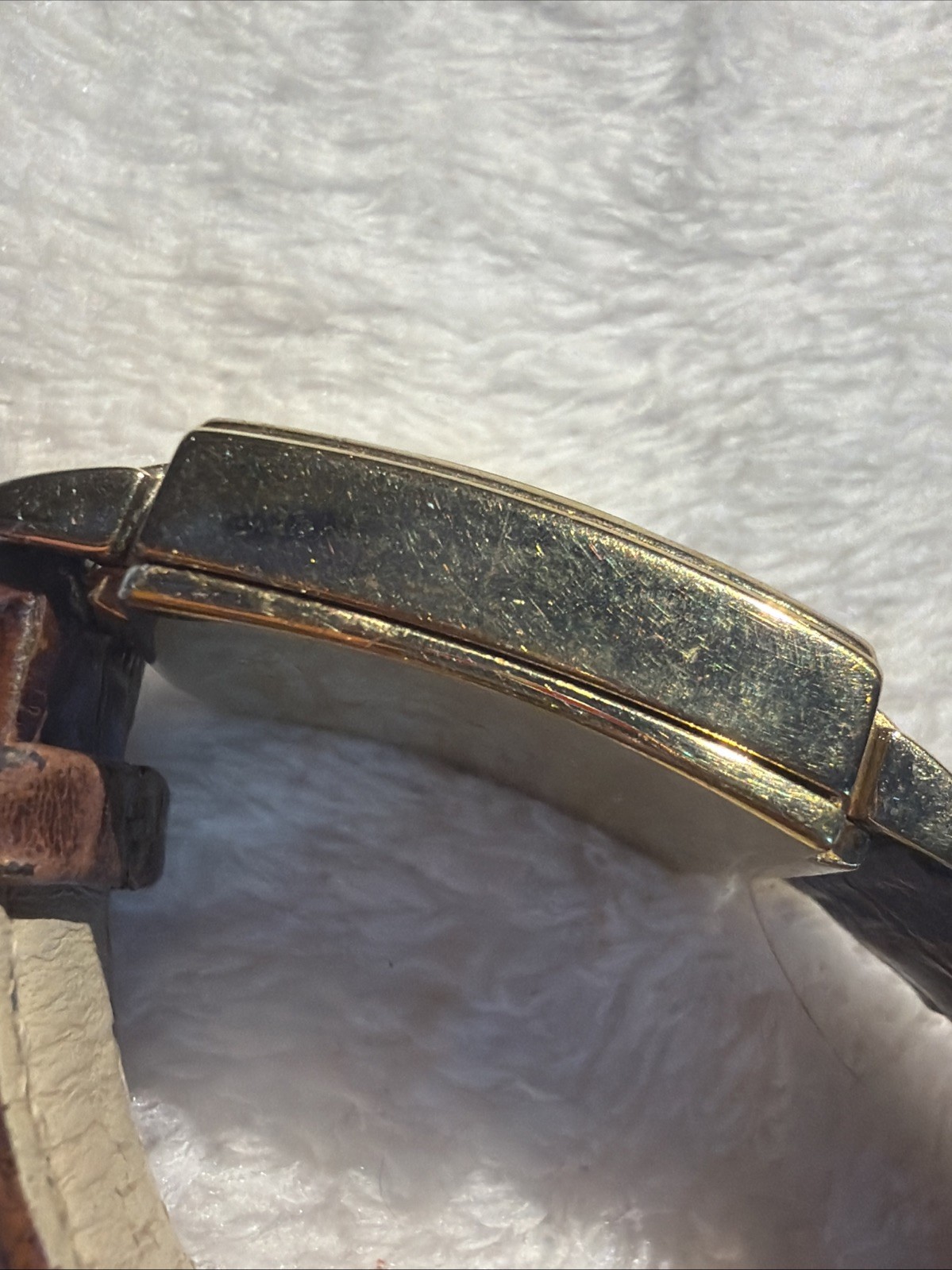 Circa Timepiece 23K Gold Plated CT101TL Women Watch Brown Leather READ DES —-(Y)