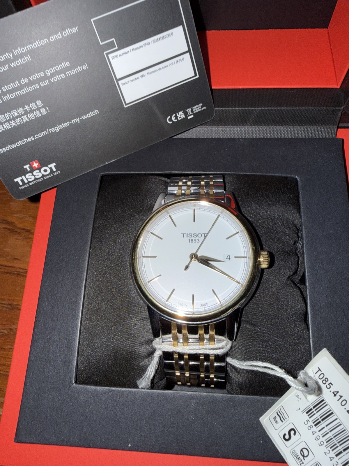 TISSOT Carson White Dial Two-tone Men’s Watch Item No. T0854102201100