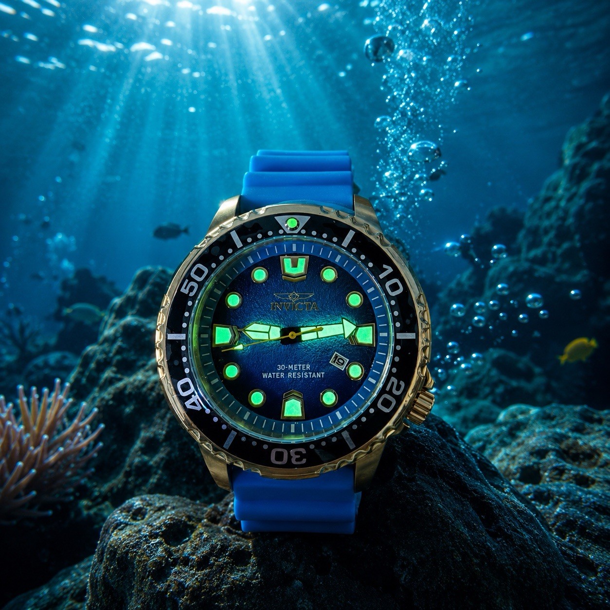 Invicta Pro Diver Abyss Men’s Watch – 48mm. Light Blue (49548)