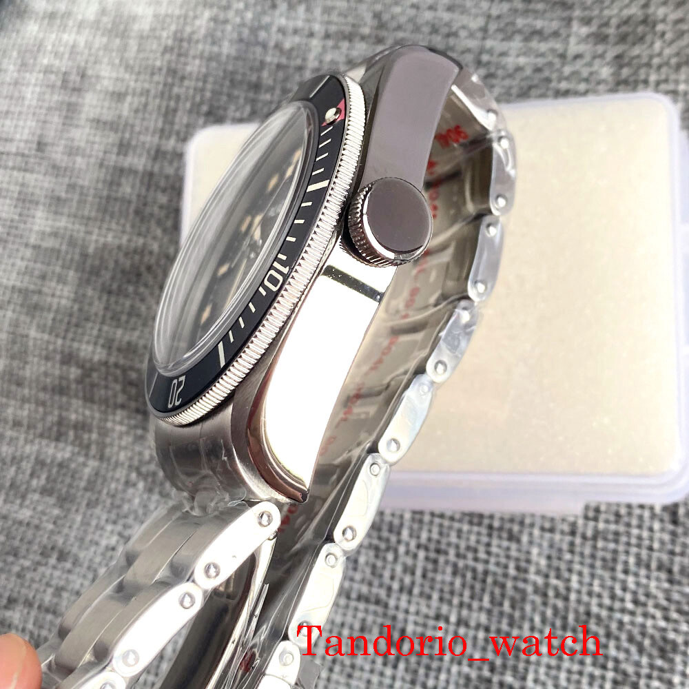 Bliger Black Dial NH35 PT5000 Automatic Men Watch Snowflake Hands Sapphire Glass