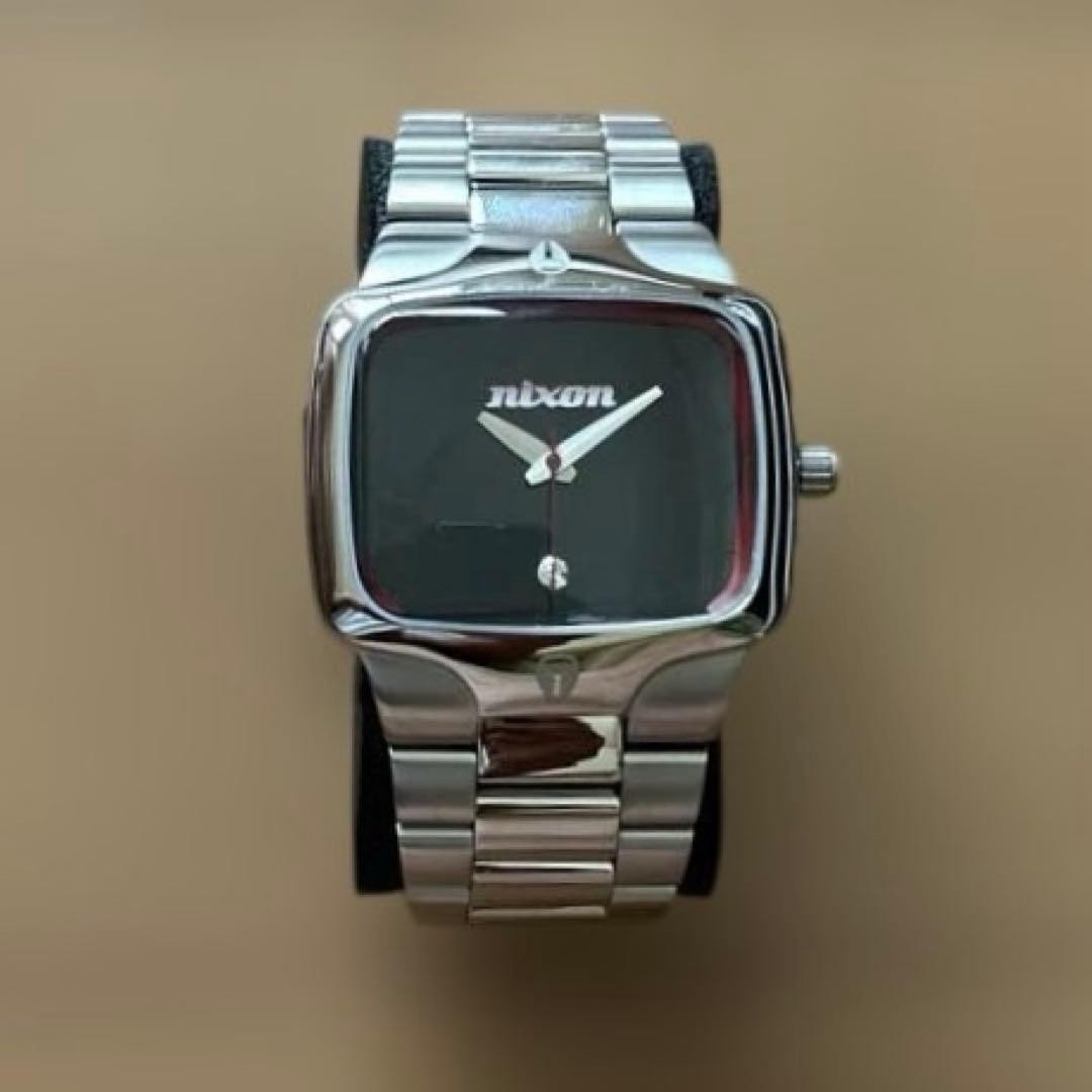 Nixon The Player Silver Dial Mens Watch