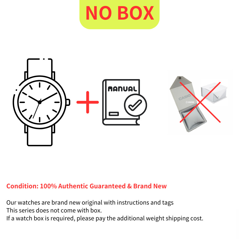 Casio MTP-B190D-7BV Mens TANK Quartz Watch Silver Dial Stainless Steel