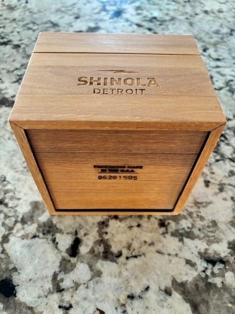 Shinola Runwell Men’s Argonite 1069 Blue Dial 47mm Quartz Watch