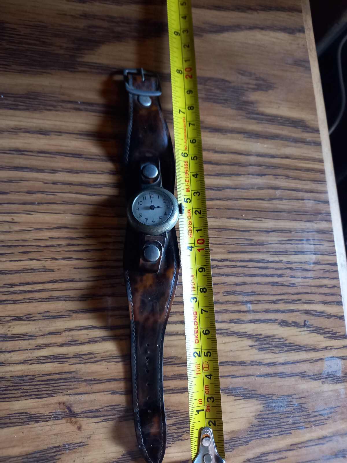 Rare Military Antique Wrist Watch Manual Wind Billabong Band for repair