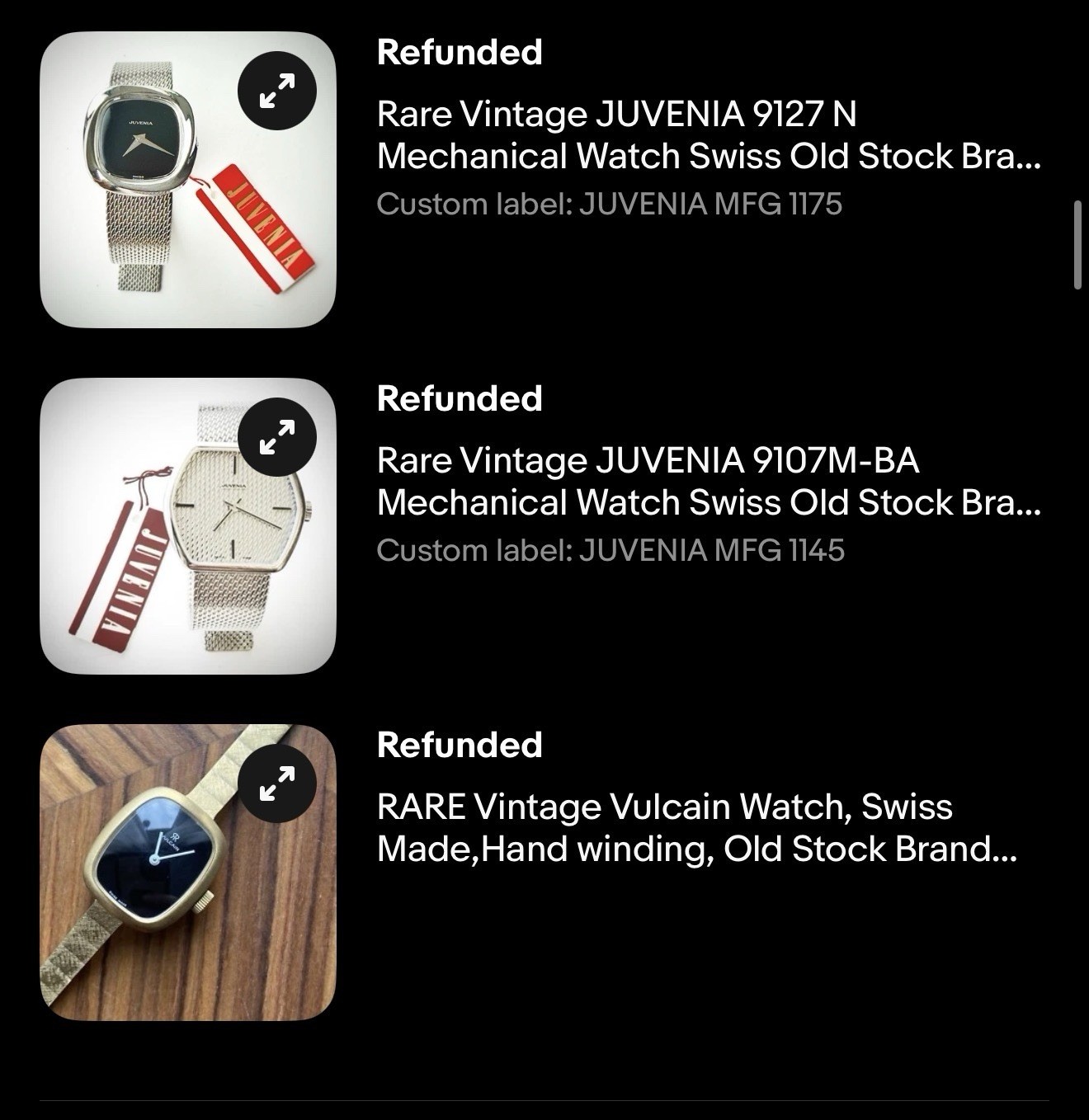 Buyer alqahal 3 Watches JUVENIA 9127 N Mechanical Watch Swiss