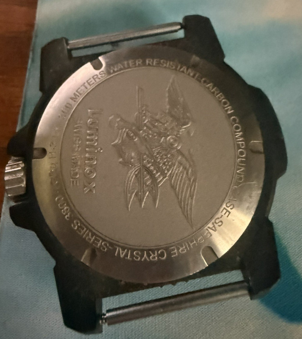 Luminox Master Carbon SEAL 3813 Green Dial 3800 Series Head Only Watch