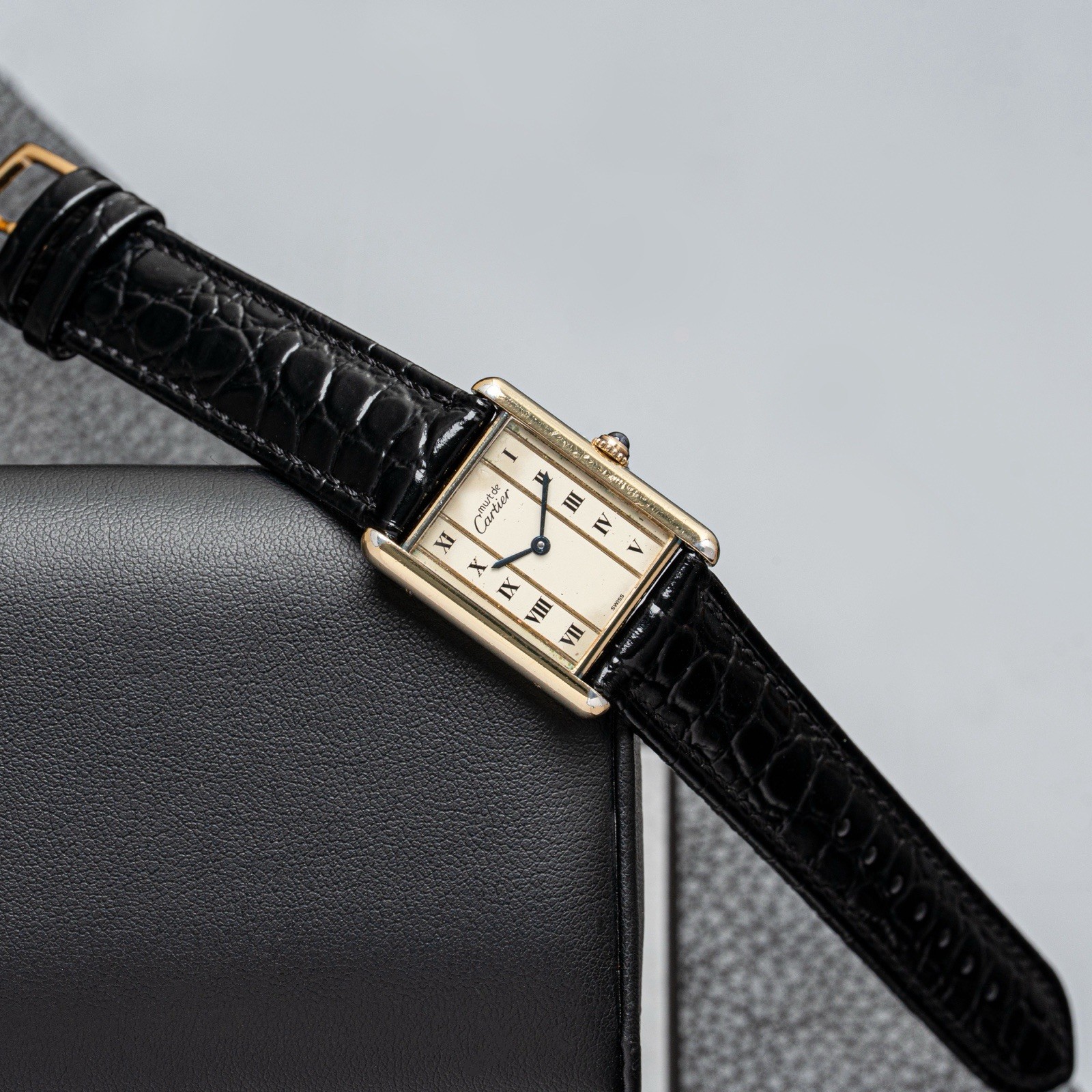CARTIER VERMEIL TANK WATCH QUARTZ 590005