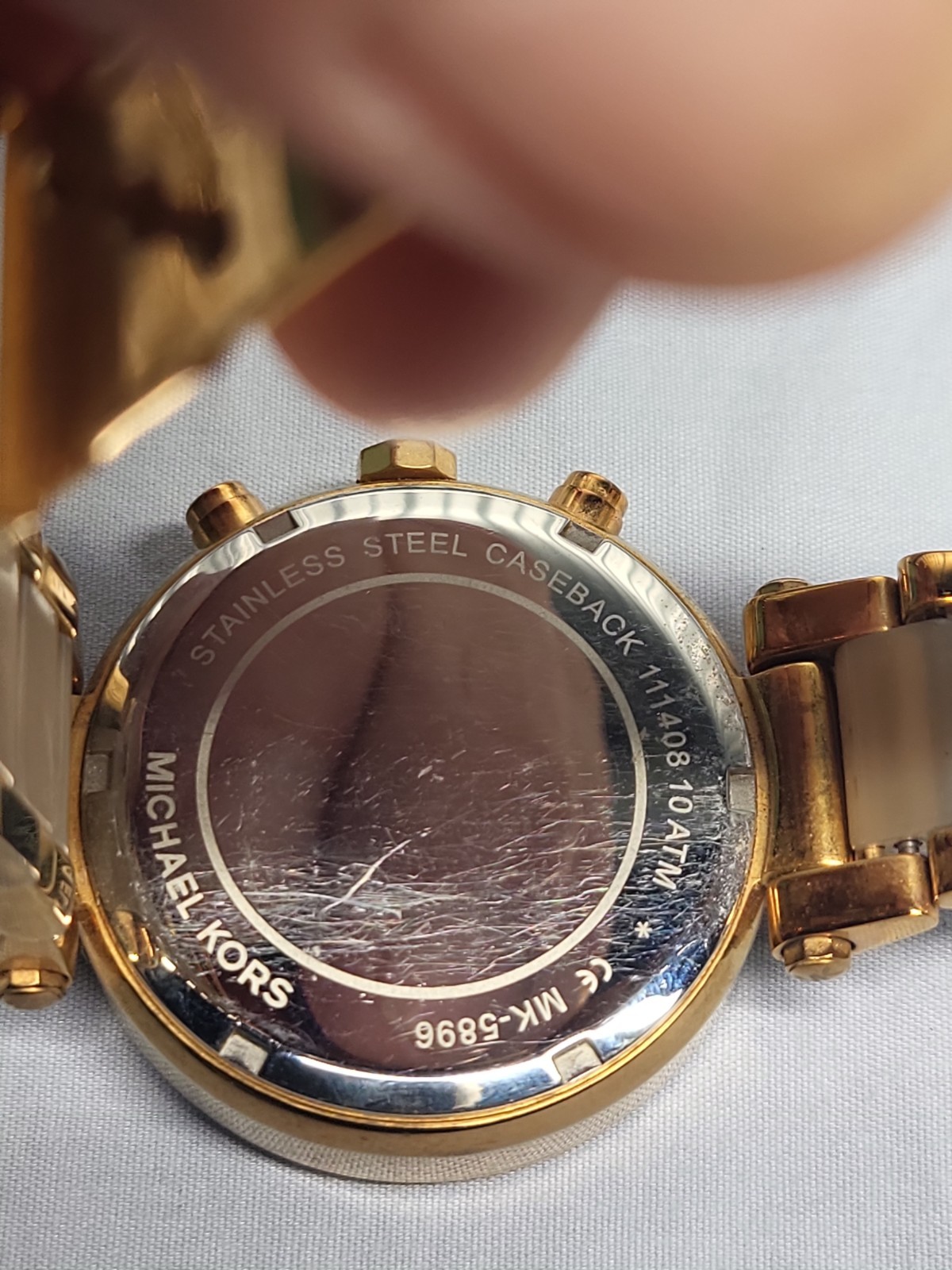 Michael Kors MK5896 Women’s Chronograph Quartz Watch Rose Gold Stainless Steel