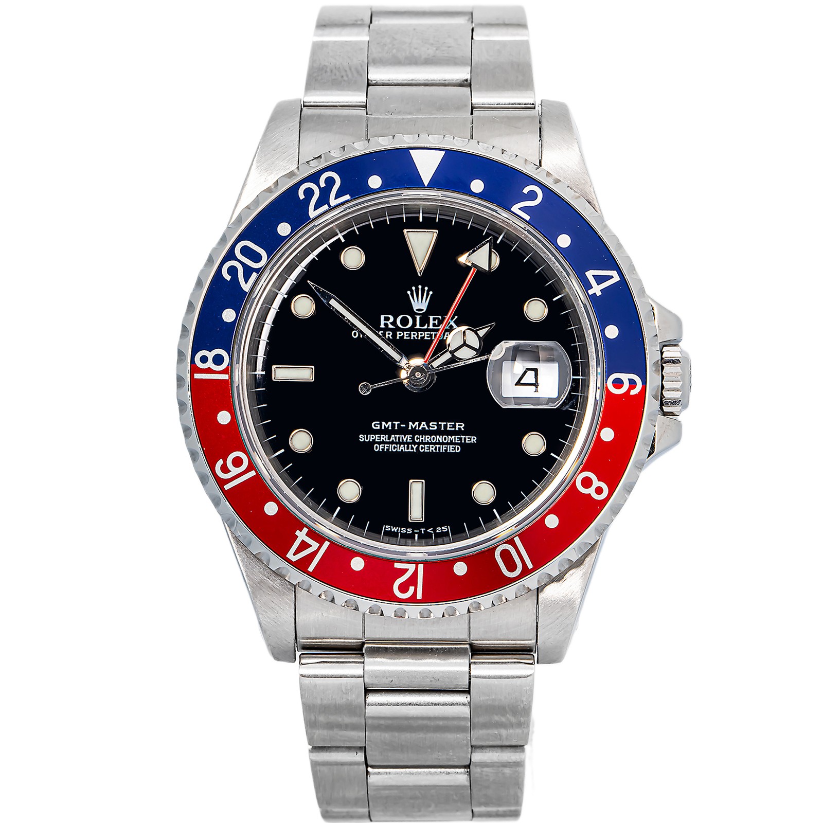 Rolex GMT-Master 16700 Oyster Pepsi SS Black Dial Auto Men’s Watch 40mm