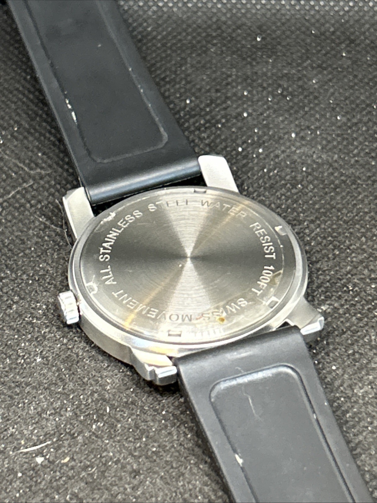 mini cooper seedomoter watch Black Dial Resin Strap New Battery Free Case