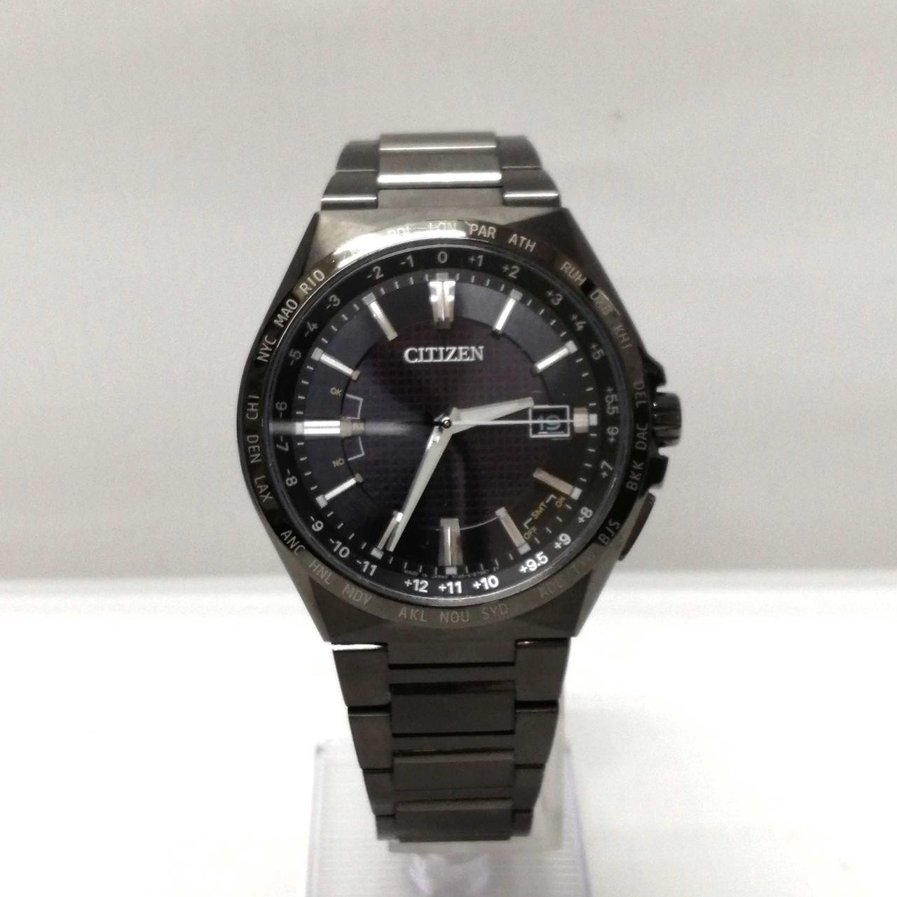 CITIZEN ATTESA CB0215-51E Eco-Drive Radio Titanium Watch Box