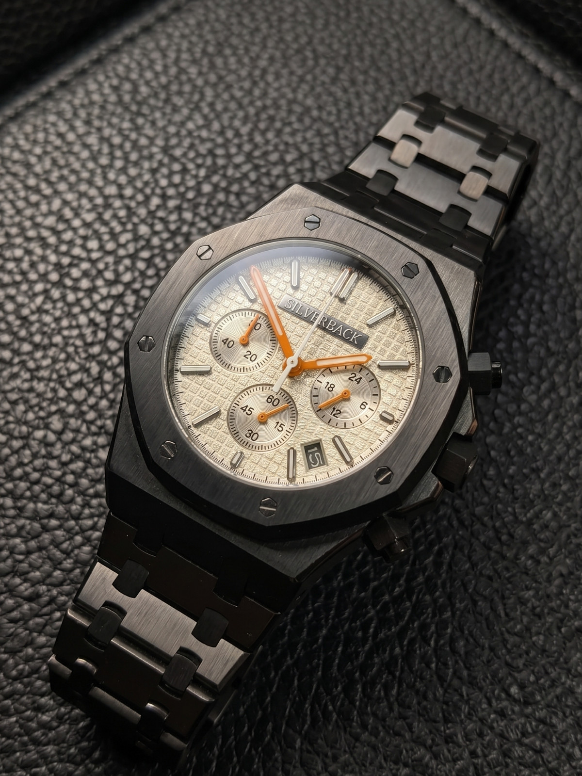 Silverback Octagon Waffle Flyback Chronograph 42mm | Custom Hand-Built | VK63