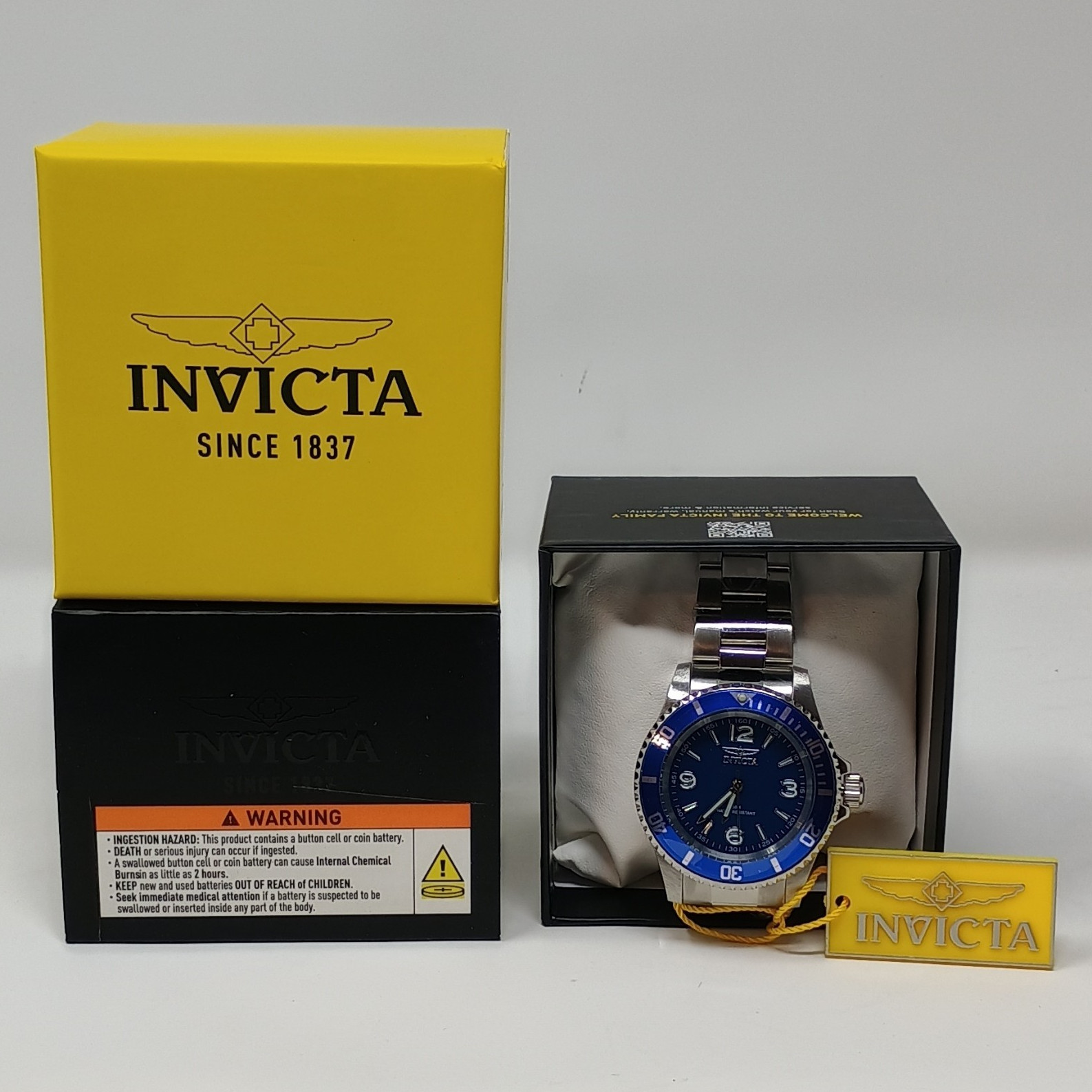 Invicta Pro Diver 40mm Quartz Blue Dial/Bezel Date 100m Diver Watch w/ Box F