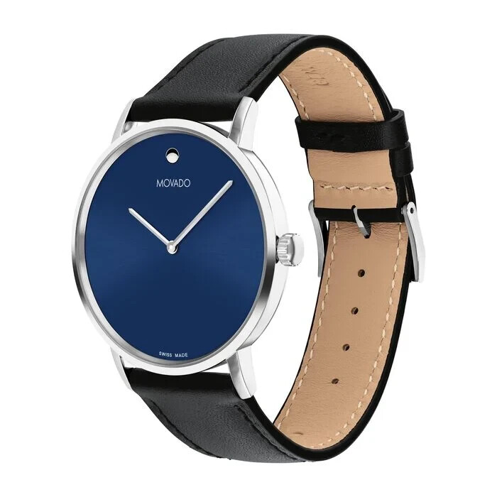Movado Museum Signature Blue Dial Men’s 40mm Swiss Watch
