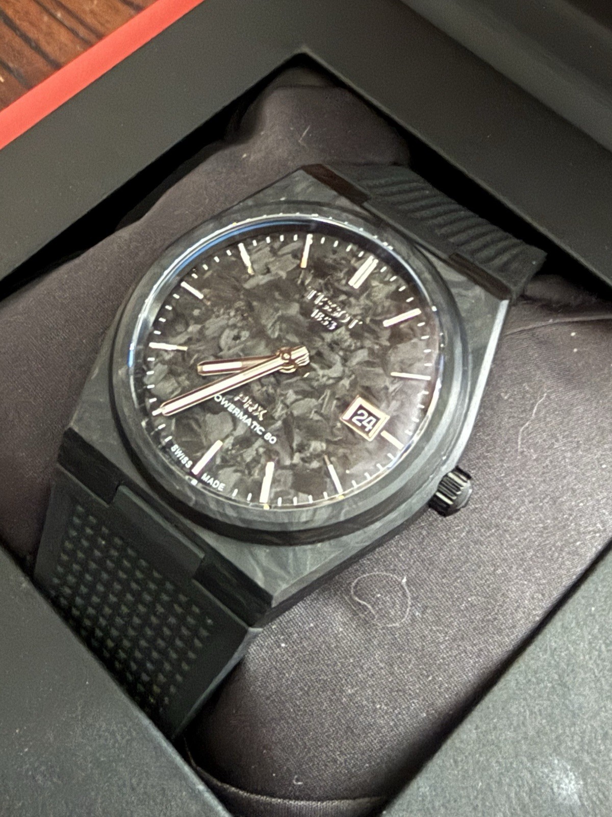 New Tissot PRX Powermatic 80 Carbon Men’s Watch T137.907.97.201.00