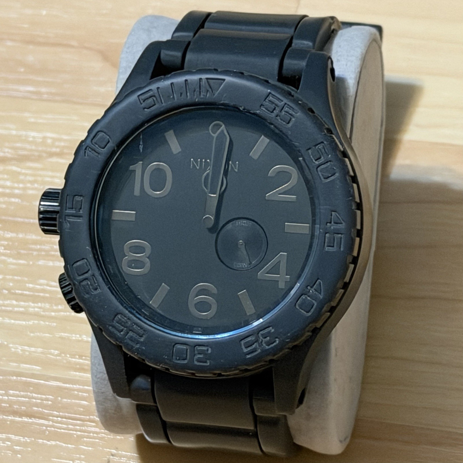 Nixon The Rubber 51-30 “Simplify” Tide Black Men’s Analog Surf Watch RUNNING