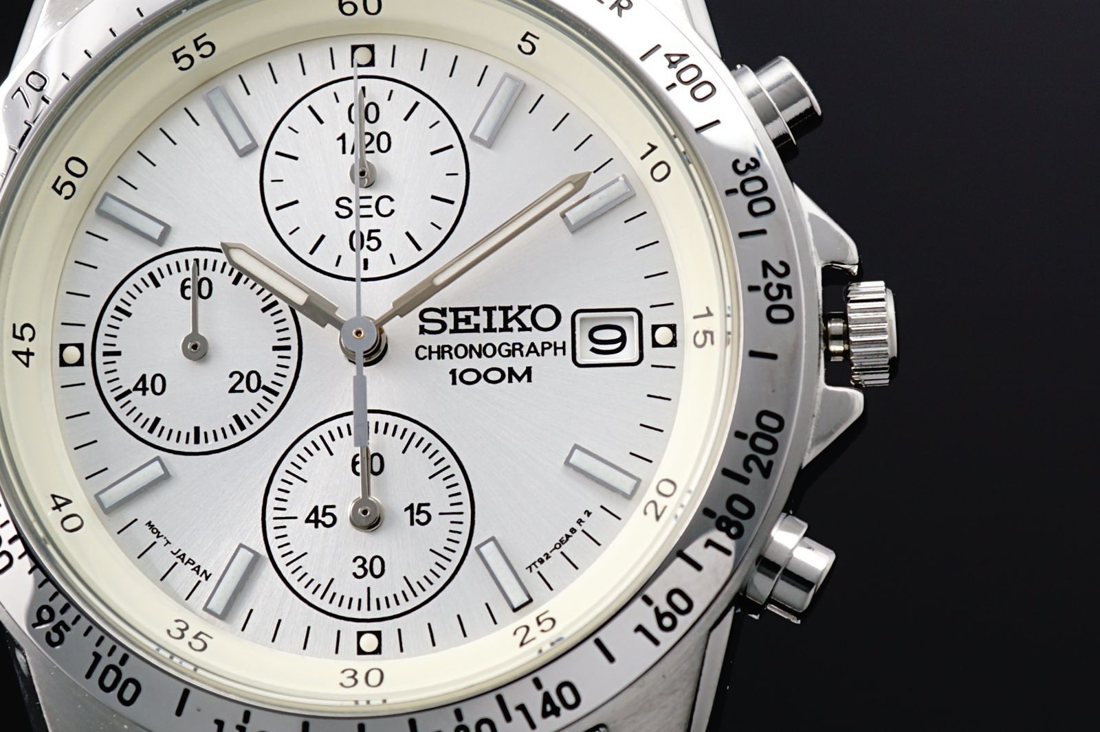 SEIKO Watch Reverse import model Quartz Battery operated New Chronograph Men’s W