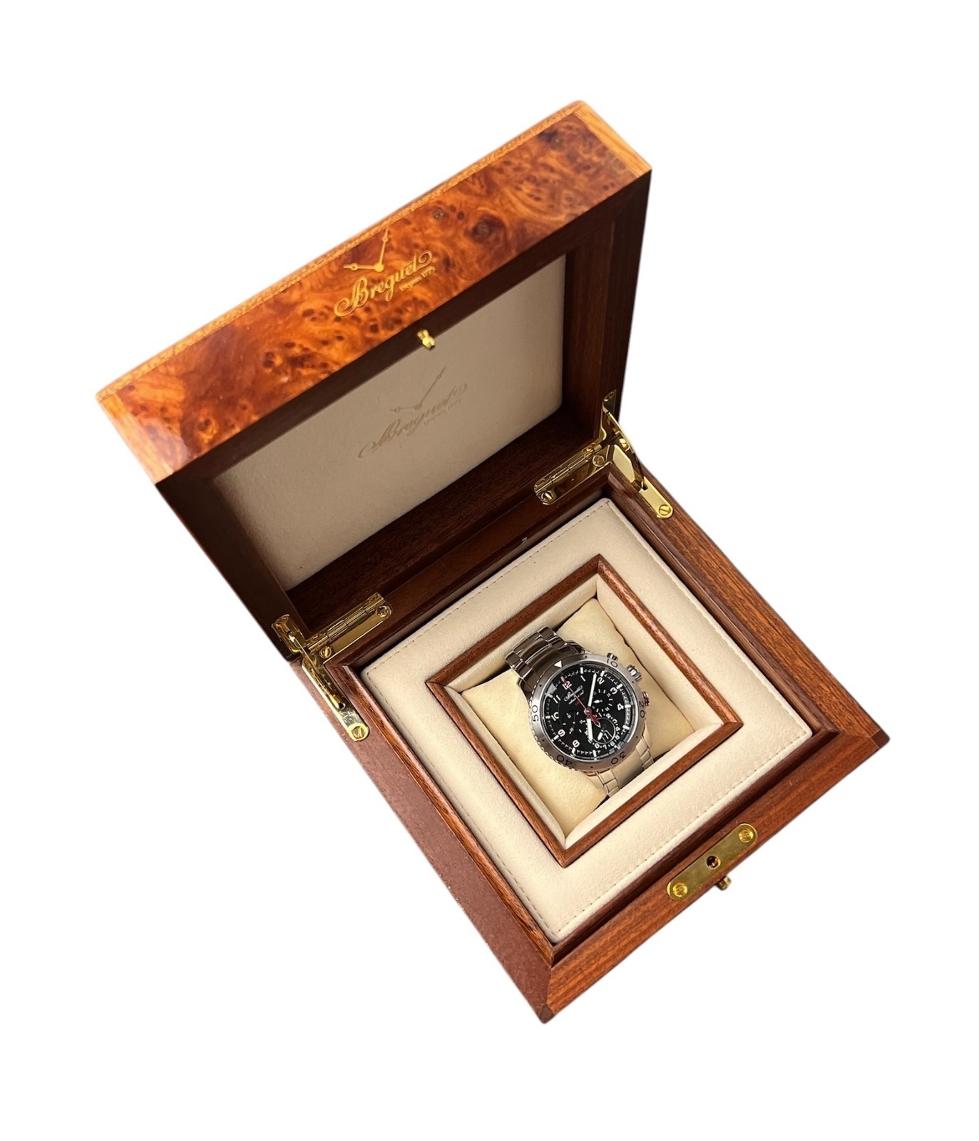 Breguet Type XXII Black Dial Stainless Steel 44mm Automatic Mens 3880ST/H2/SX0