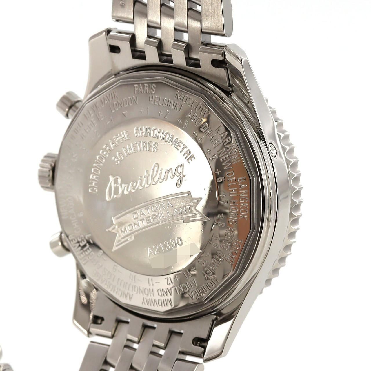Breitling Montbrilland Datora A21330 SS Automatic Watch Used