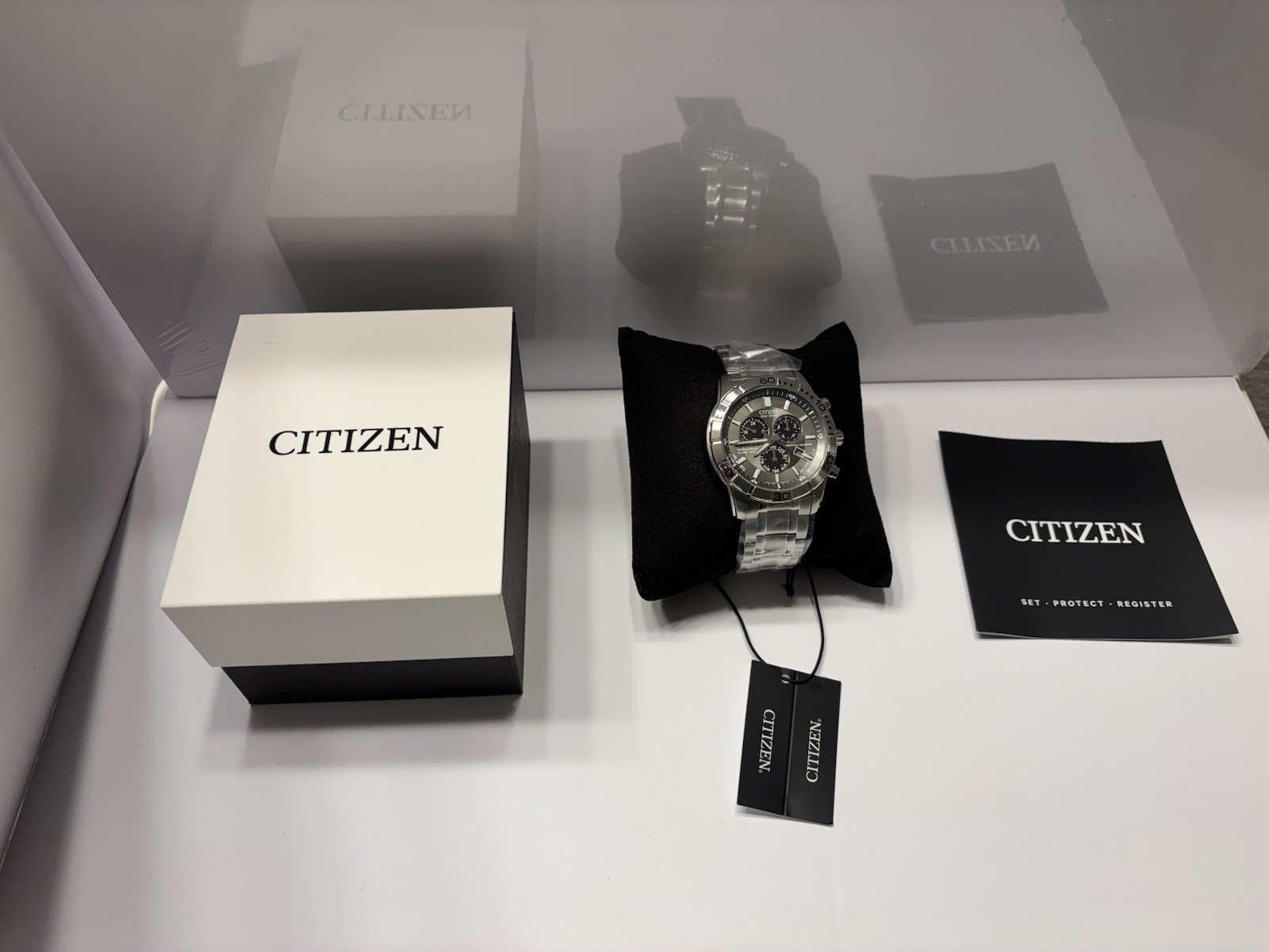 Citizen Eco-Drive Brycen Chronograph Stainless Steel Men’s Watch BL5450-54H
