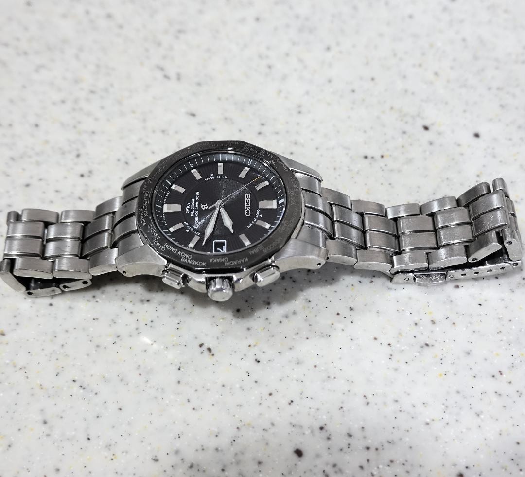 SEIKO BRIGHTZ radio solar World Time 7B25 0AA0