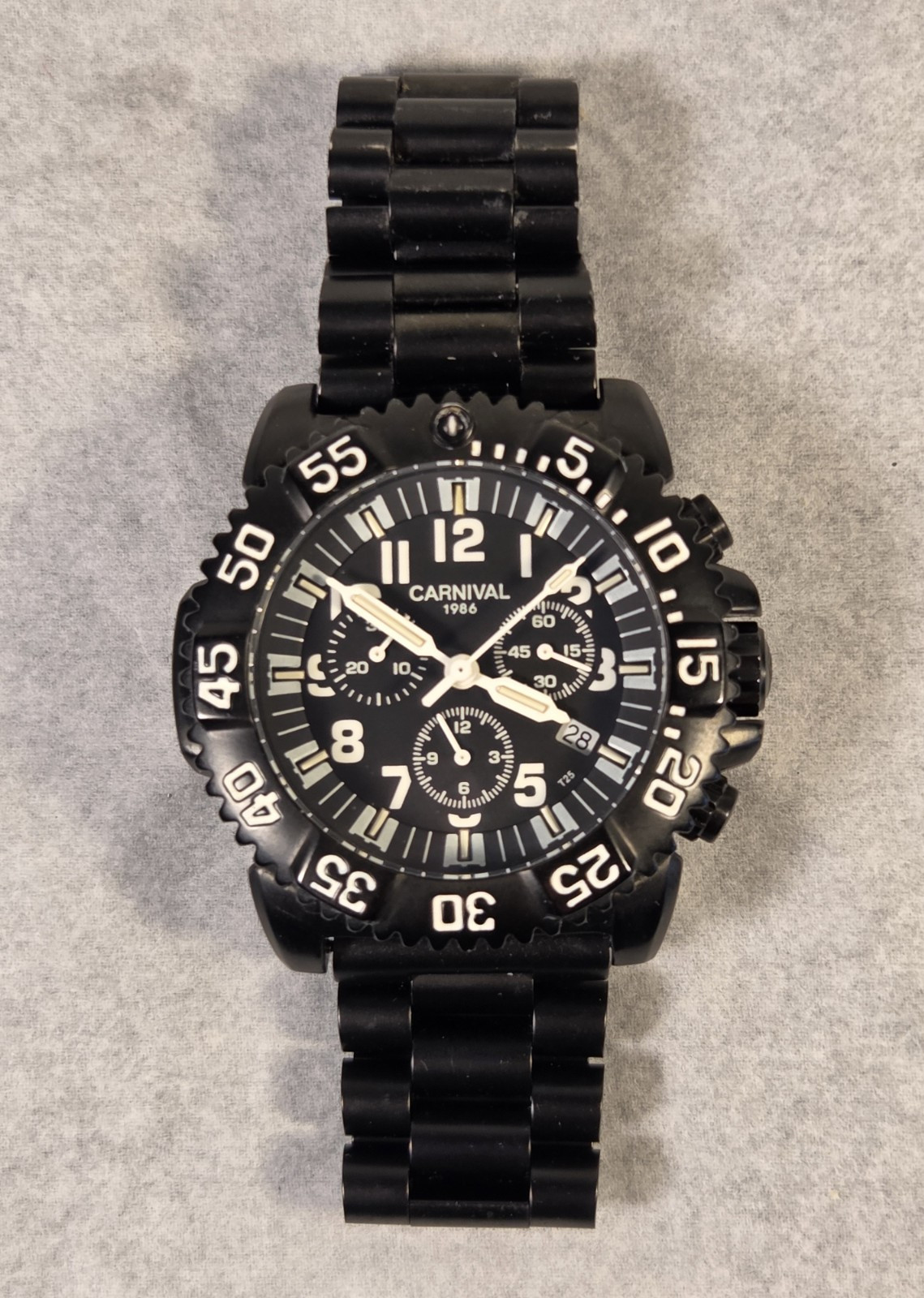 Carnival 1986 8477G-6 Men’s Tactical Dive Chronograph Military Style Watch