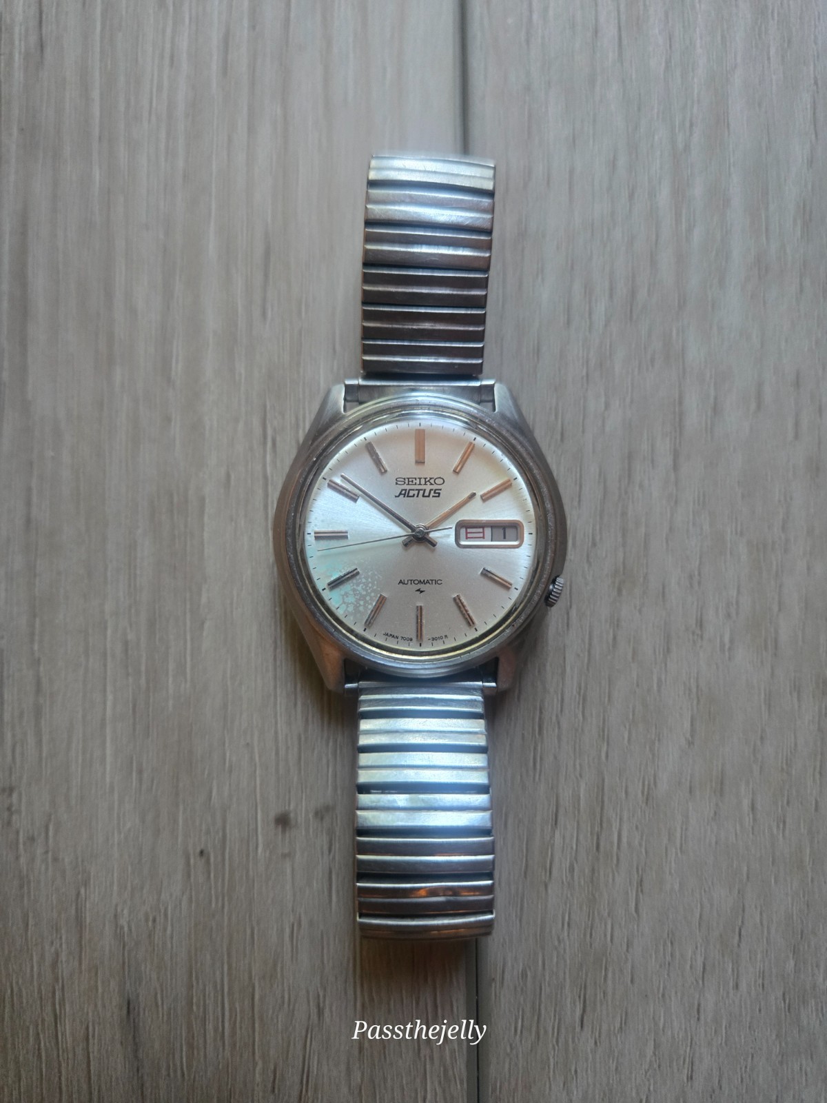 Vintage Seiko Actus 7009-3010 Automatic Day Date JDM Japan Mens Watch