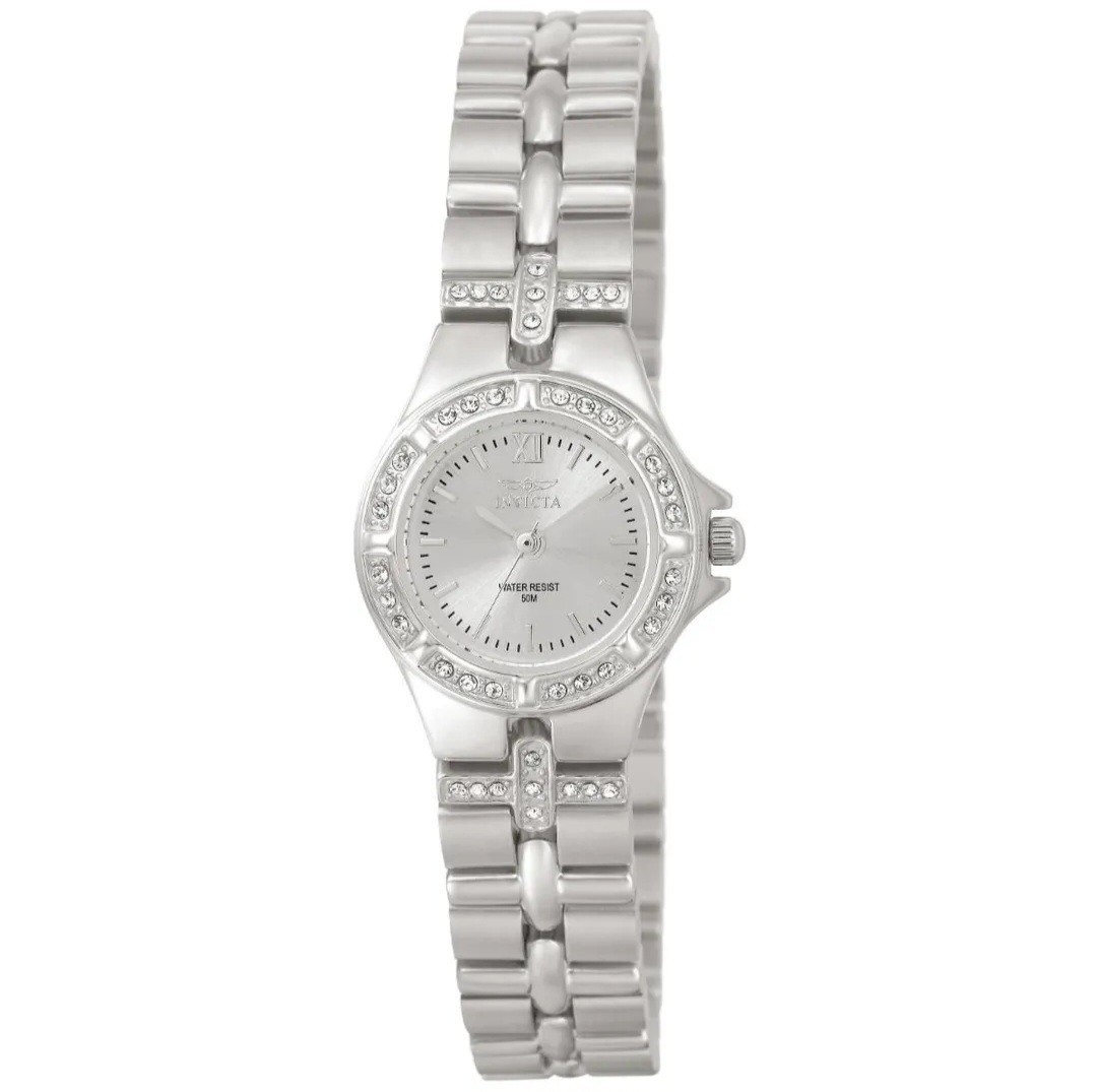 Invicta Wildflower Swiss Ronda 763 Caliber Women’s Watch 21.5mm 0132 Silver New!
