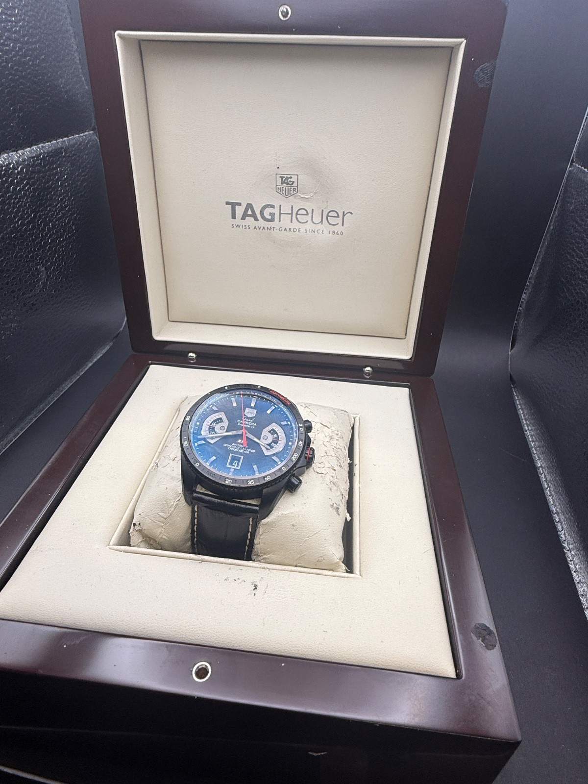 TAG Heuer Grand Carrera Calibre 17 CAV518B Black Titanium Automatic Chronograph