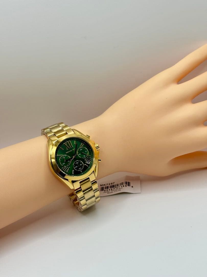 Michael Kors MK-7257 QZ Green Dial Watch – 18-18.5cm Band Authentic Now
