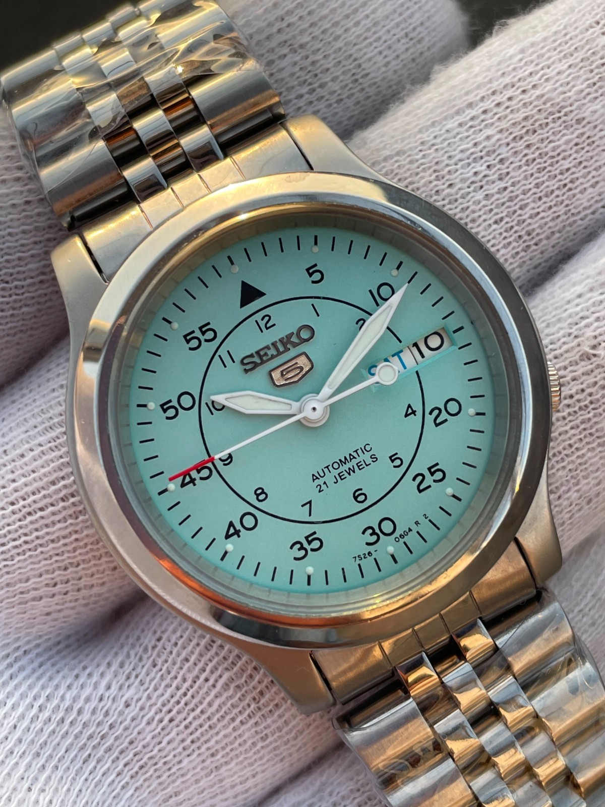 Seiko 5 Military Dail Automatic Cal 7s26-02J0 21 jewels Wrist Watch Japan