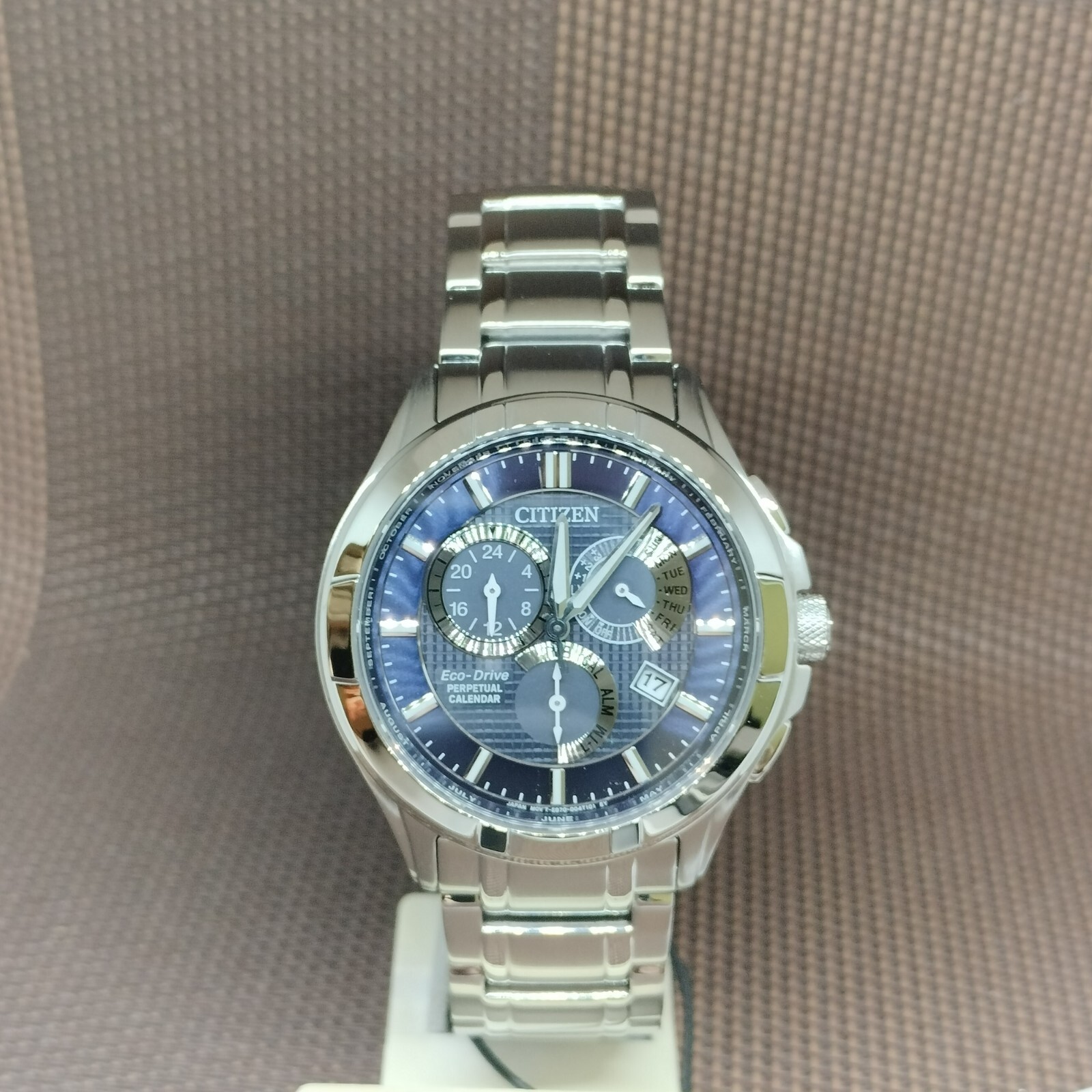 Citizen Eco-Drive BL8160-58L Blue Analog Stainless Steel Dress Sport Men’s Watch