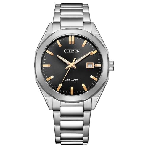 Citizen Collection BM7620-83E Men’s Eco-Drive Black Dial Octagon Bezel Watch