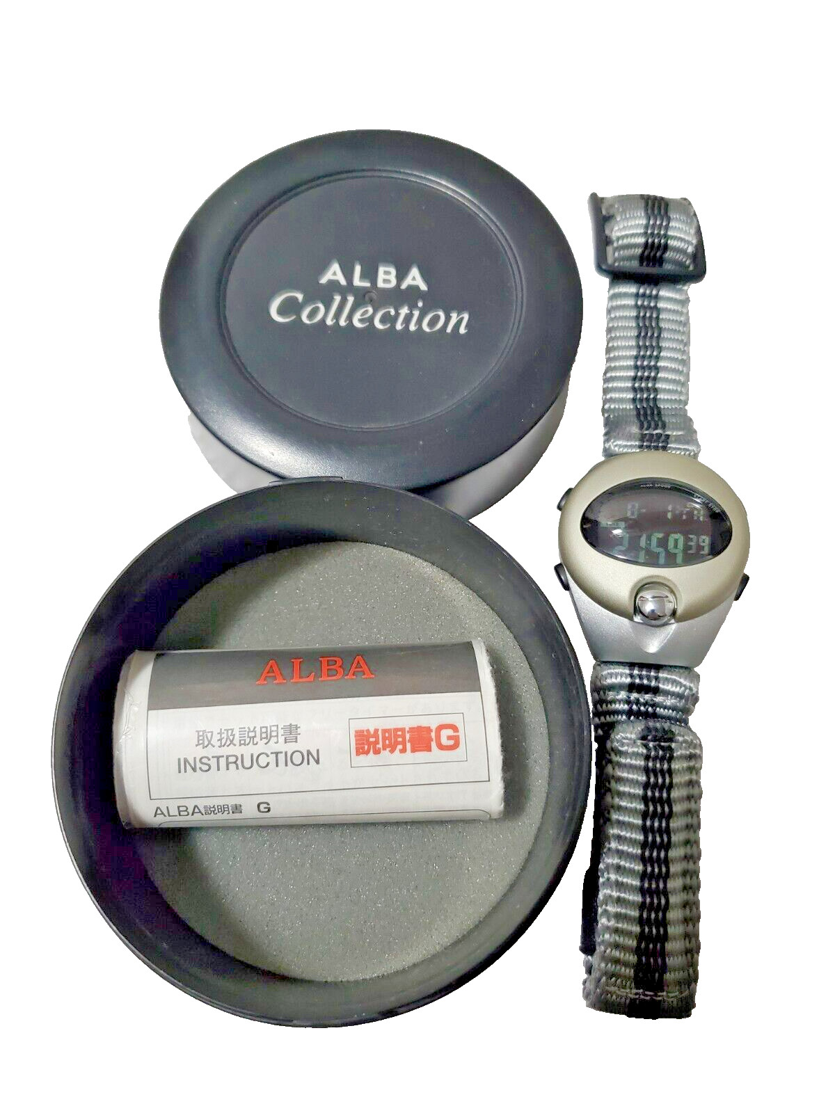 Vintage Seiko Alba Spoon digital Watch. W650-4060 in box w/ manual. Runs.