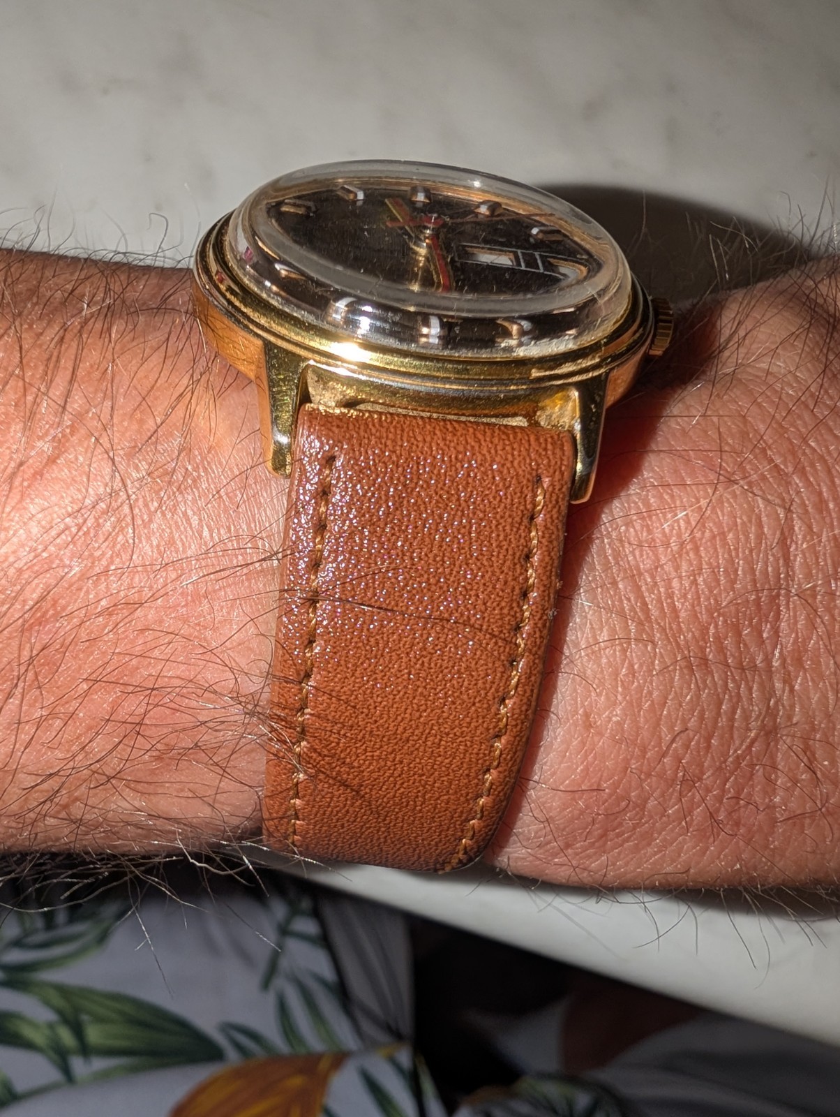 Timex Mercury Mens Watch Day/Date Chocolate Dial 1975
